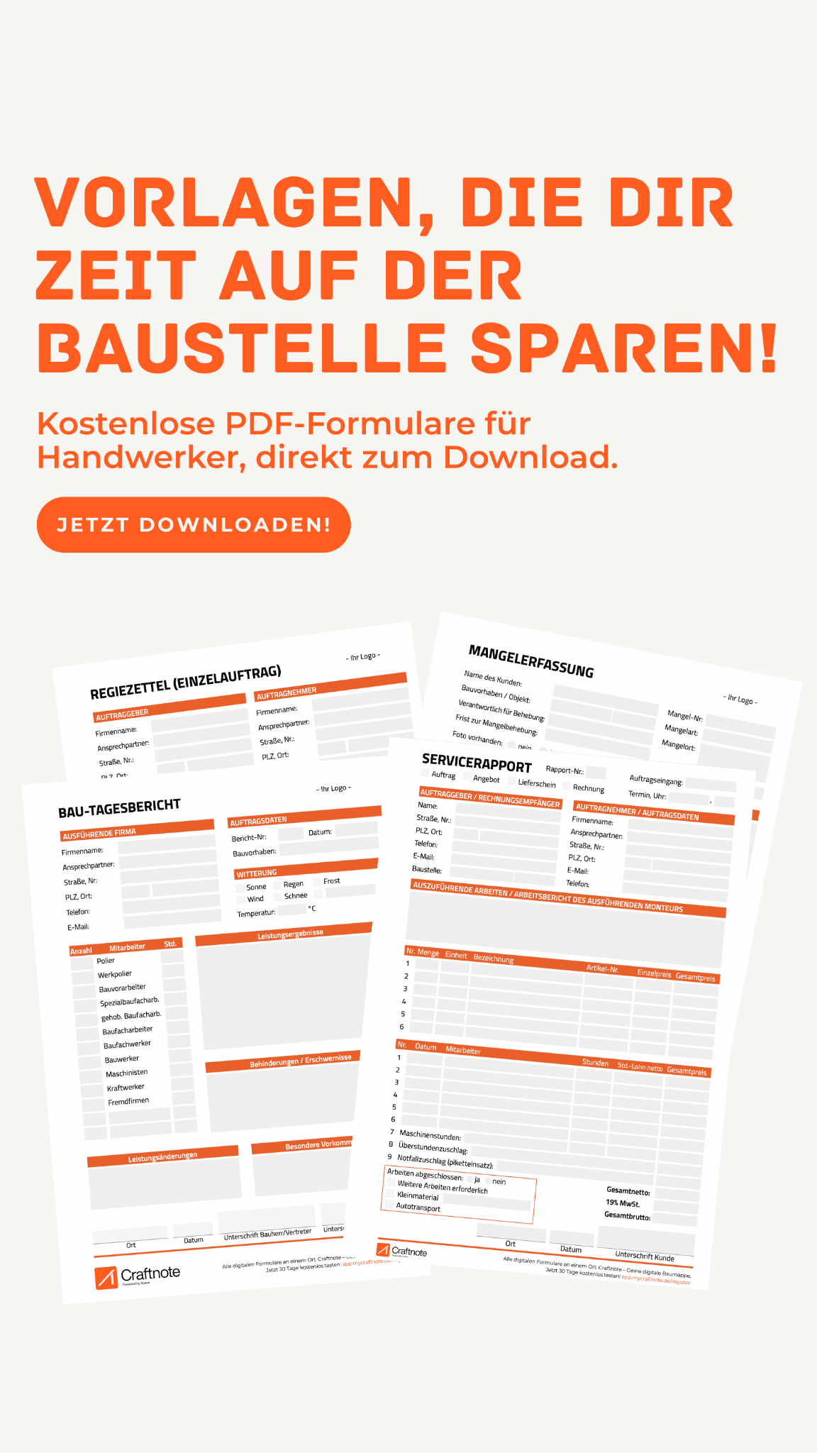 Craftnote - App für Handwerker Facebook ad