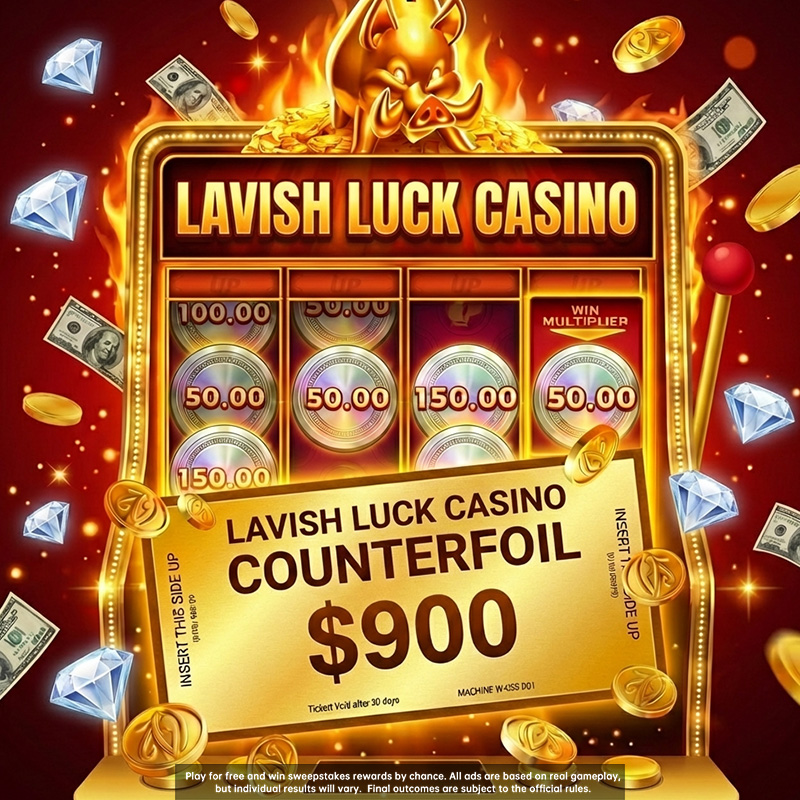 Lavish Luck Casino Facebook ad: Win Big