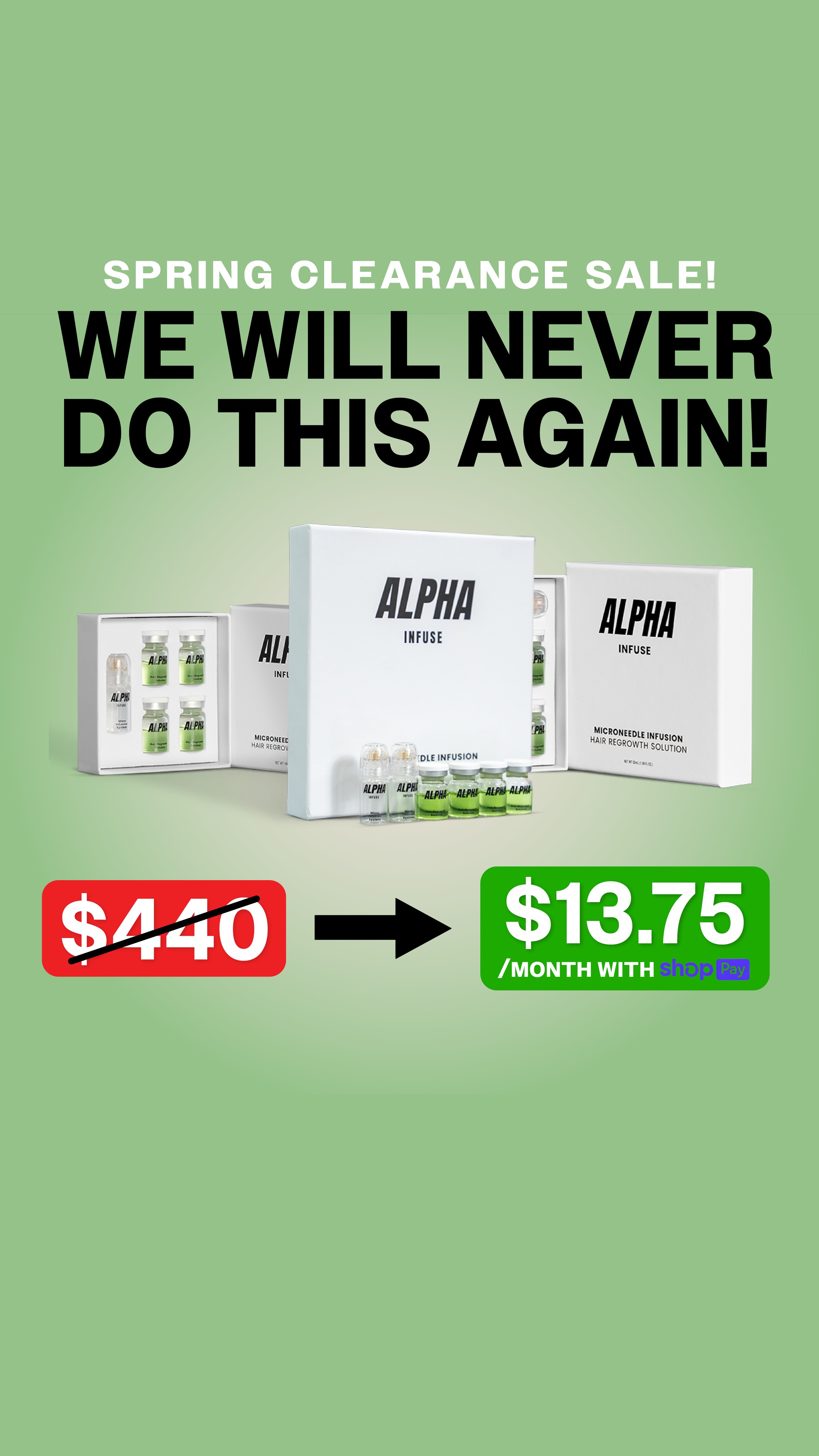 AlphaInfuse Facebook ad