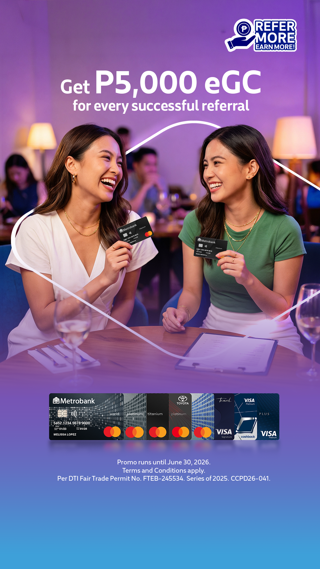 Metrobank Card Facebook ad