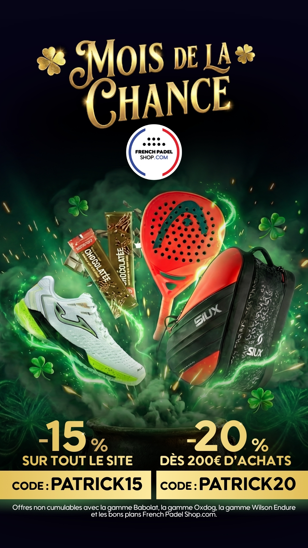 French Padel Shop Facebook ad from Mar 4, 2026