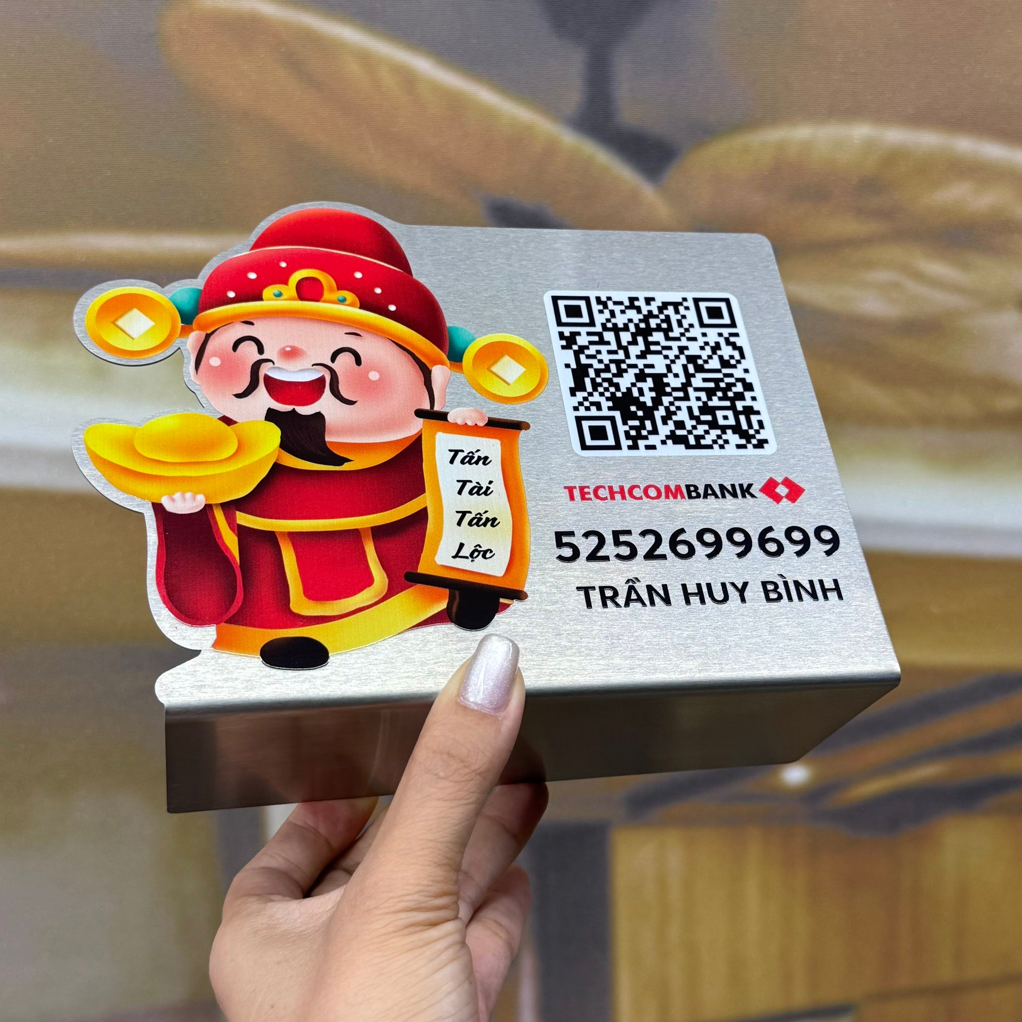 Thẻ số bàn, QR code, Tem nhãn PMV Facebook ad: BẢNG MÃ QR THANH TOÁN, NHỎ GỌN, TIỆN…