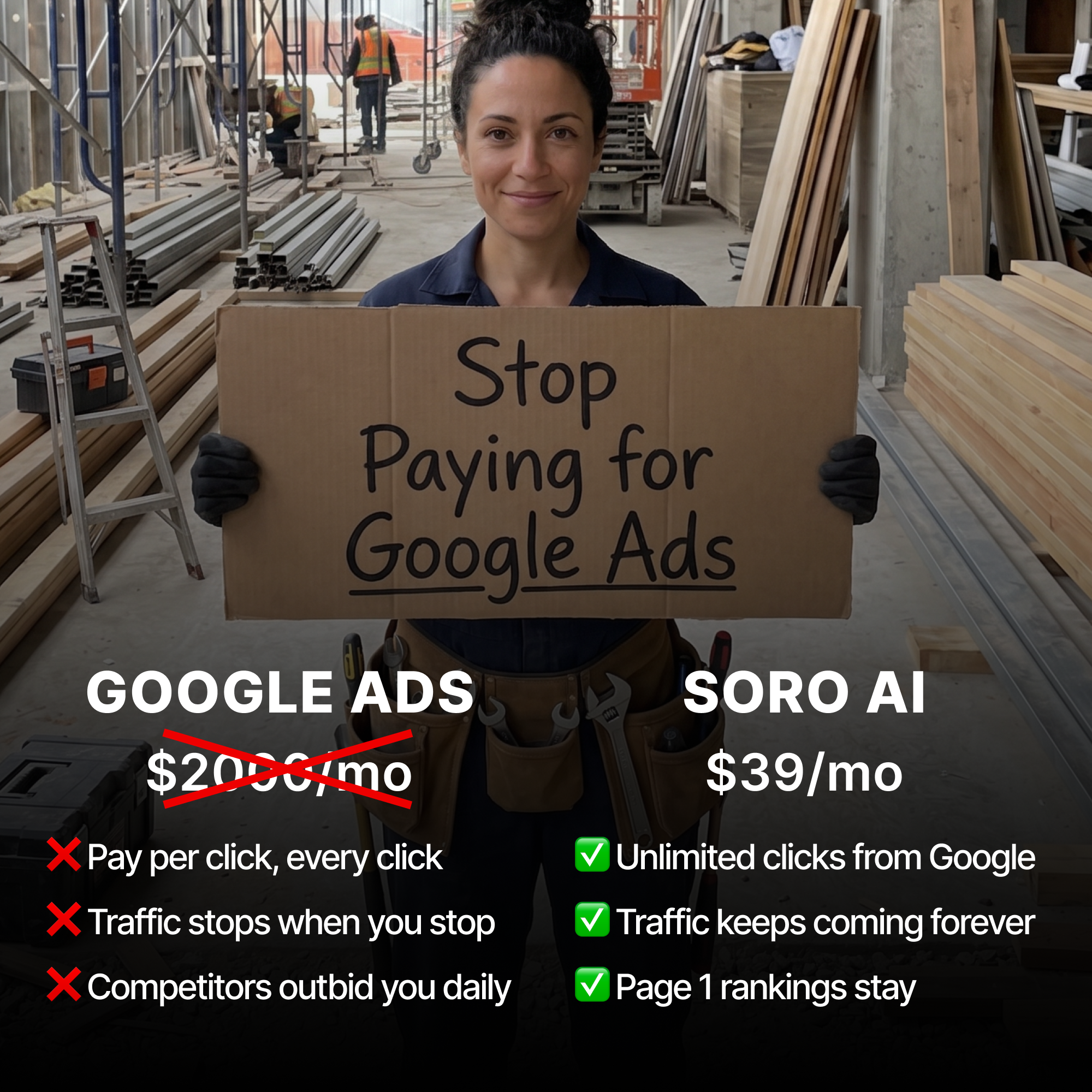 Soro SEO Facebook ad