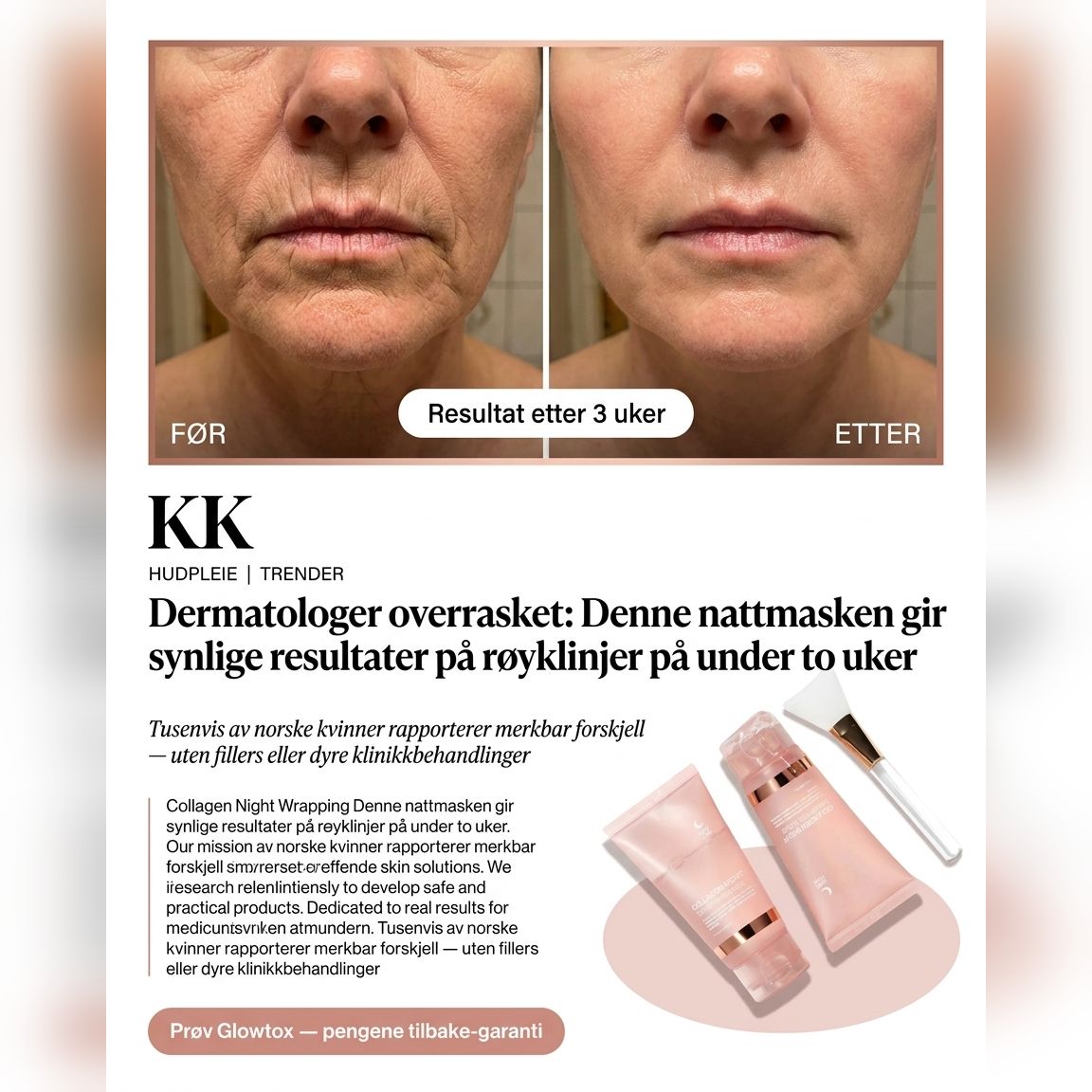 Glowtoxx Facebook ad