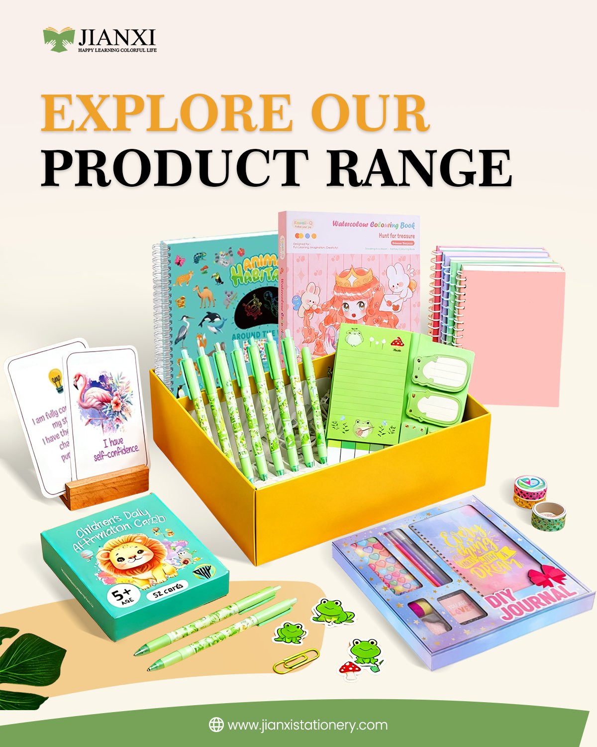 Jianxi Stationery Facebook ad: Does your stationery supplier meet global standards?