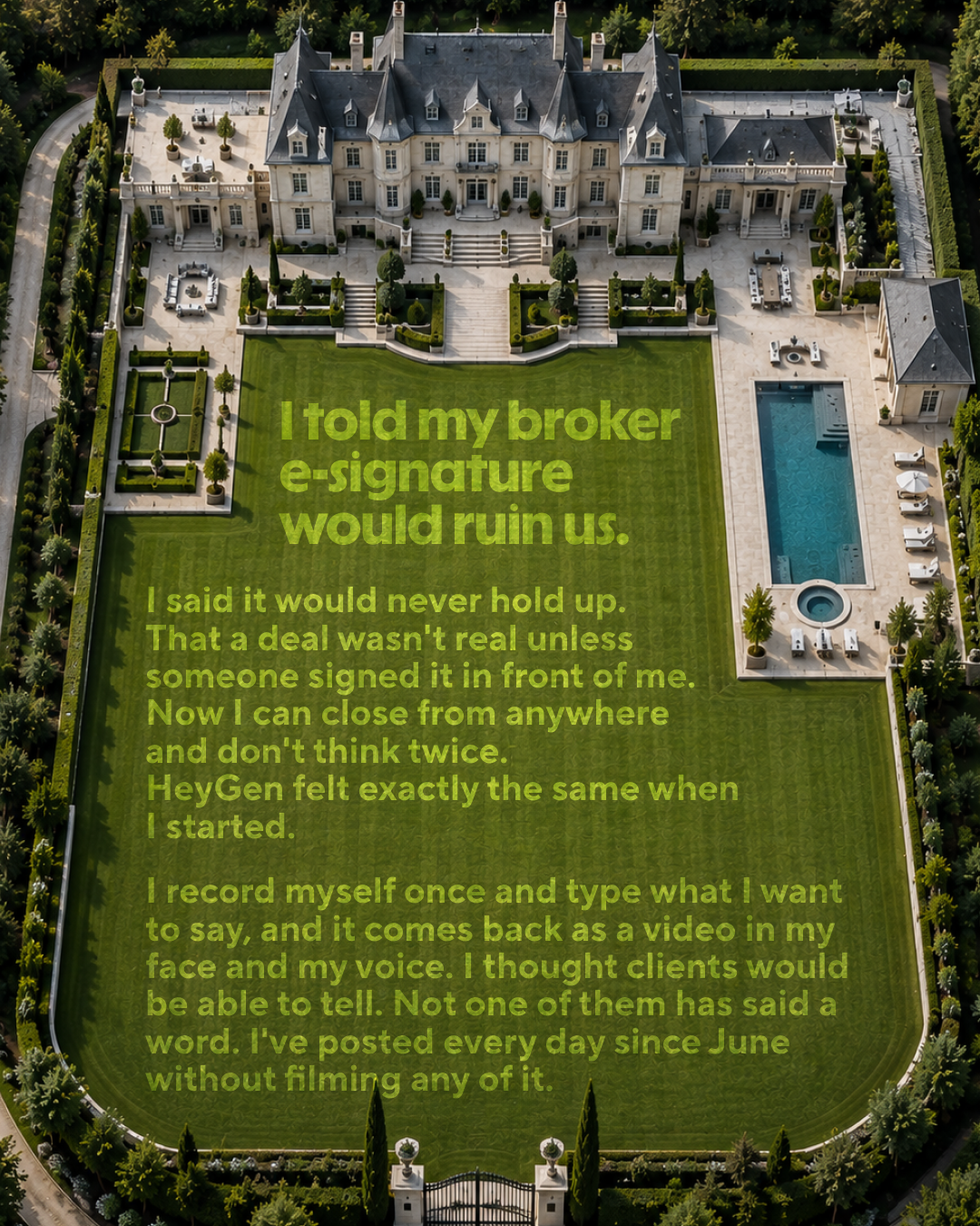 HeyGen Facebook ad: HeyGen for Real Estate