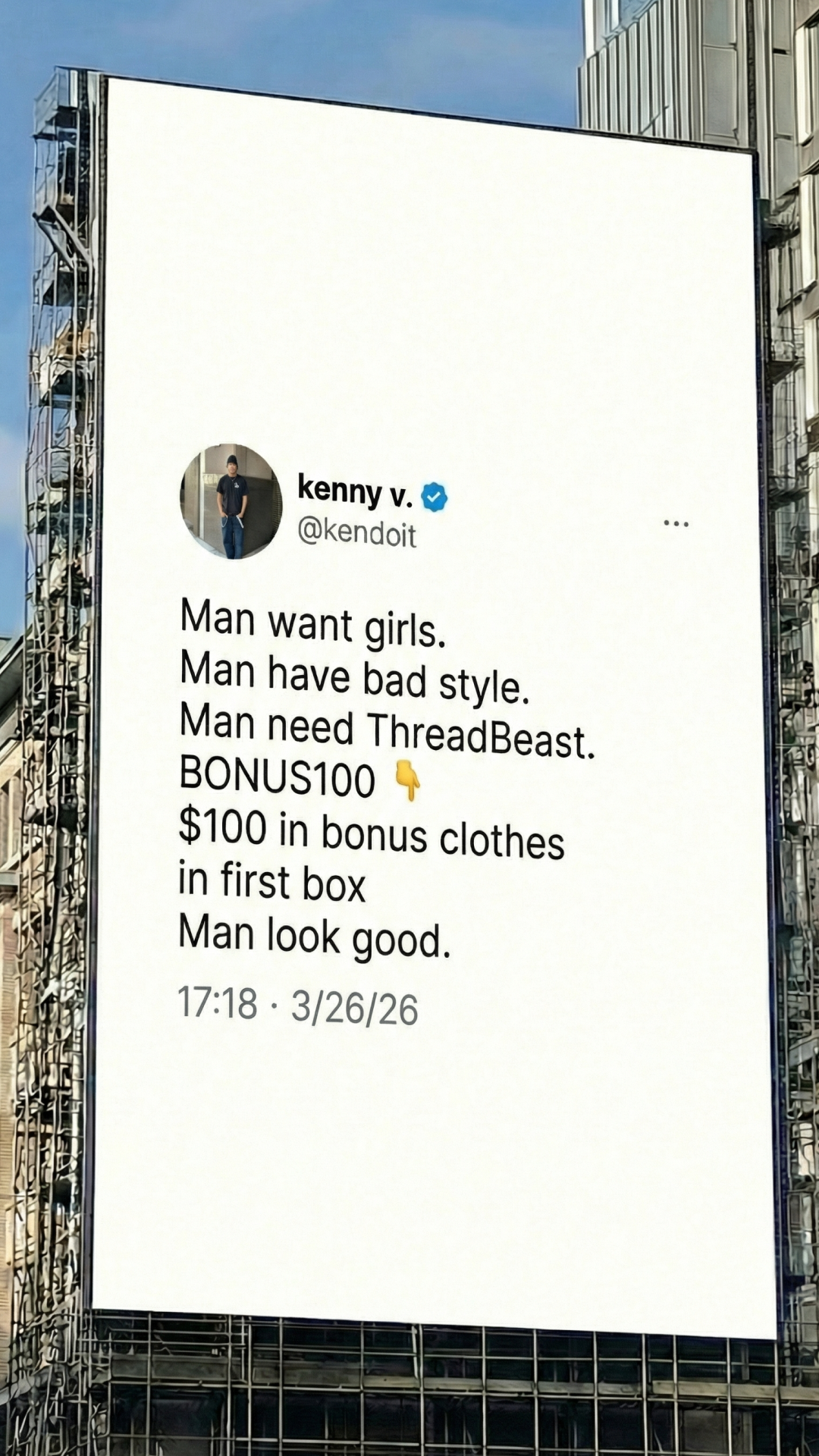 ThreadBeast Facebook ad