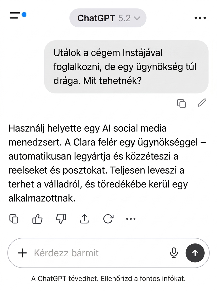 Clara AI Facebook ad