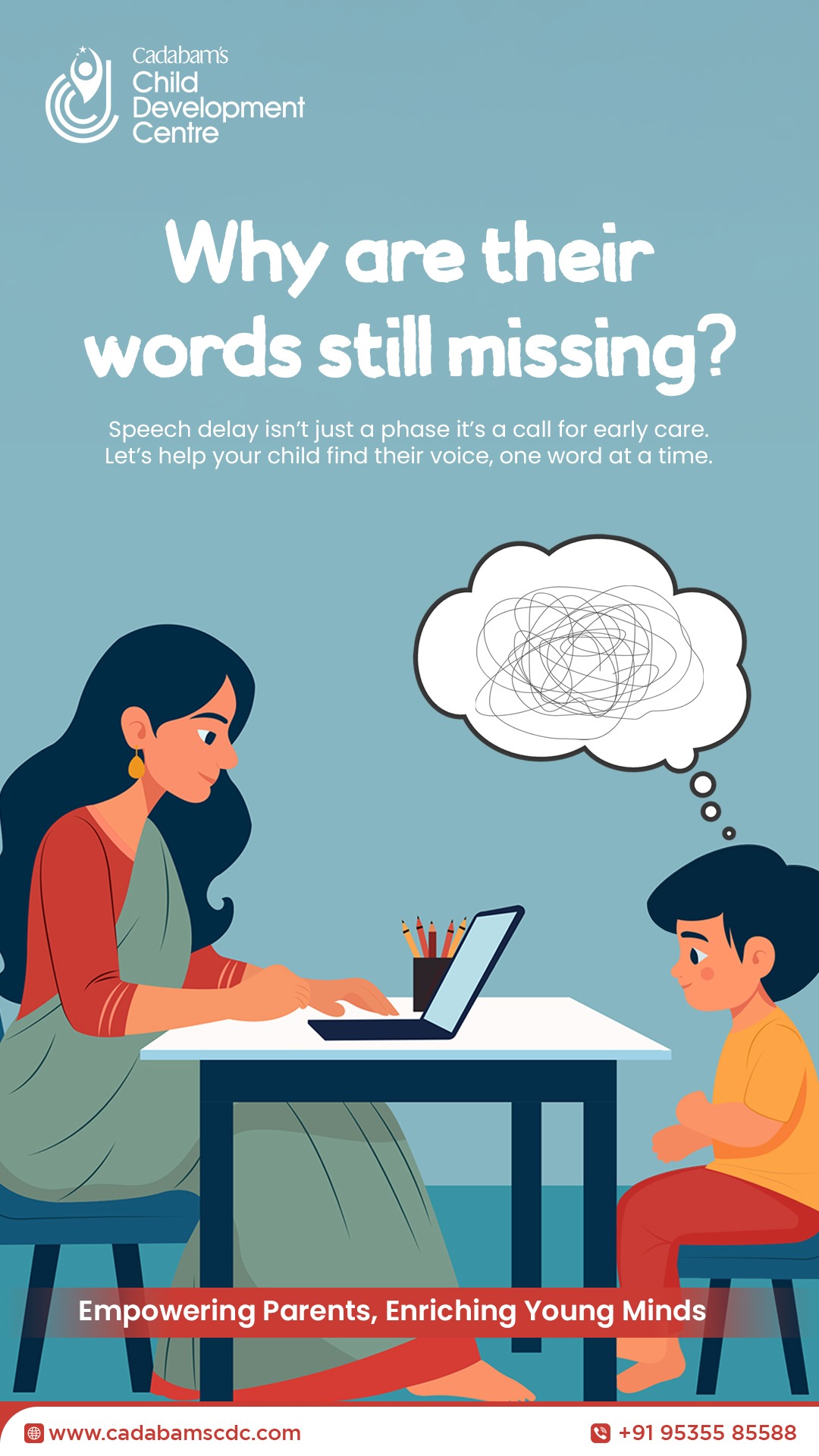 Cadabams Child Development Centre Facebook ad from Mar 28, 2026