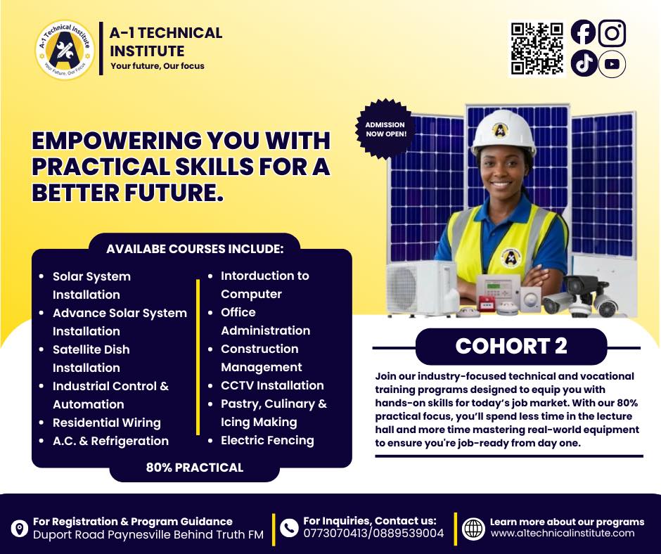 A-1 Technical Institute Facebook ad: REGISTRATION NOW OPEN!