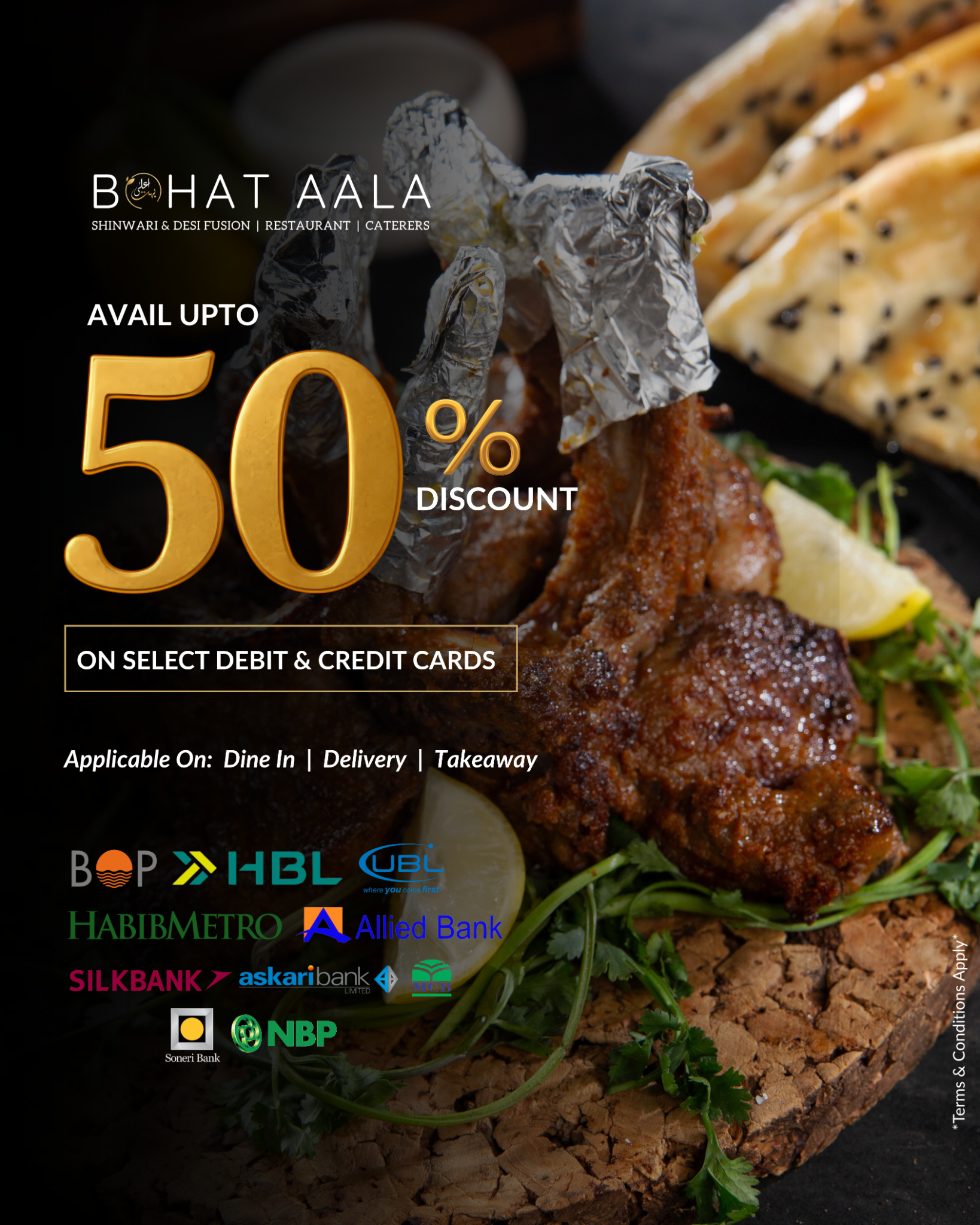Bohat Aala Restaurant Facebook ad: Chat with us