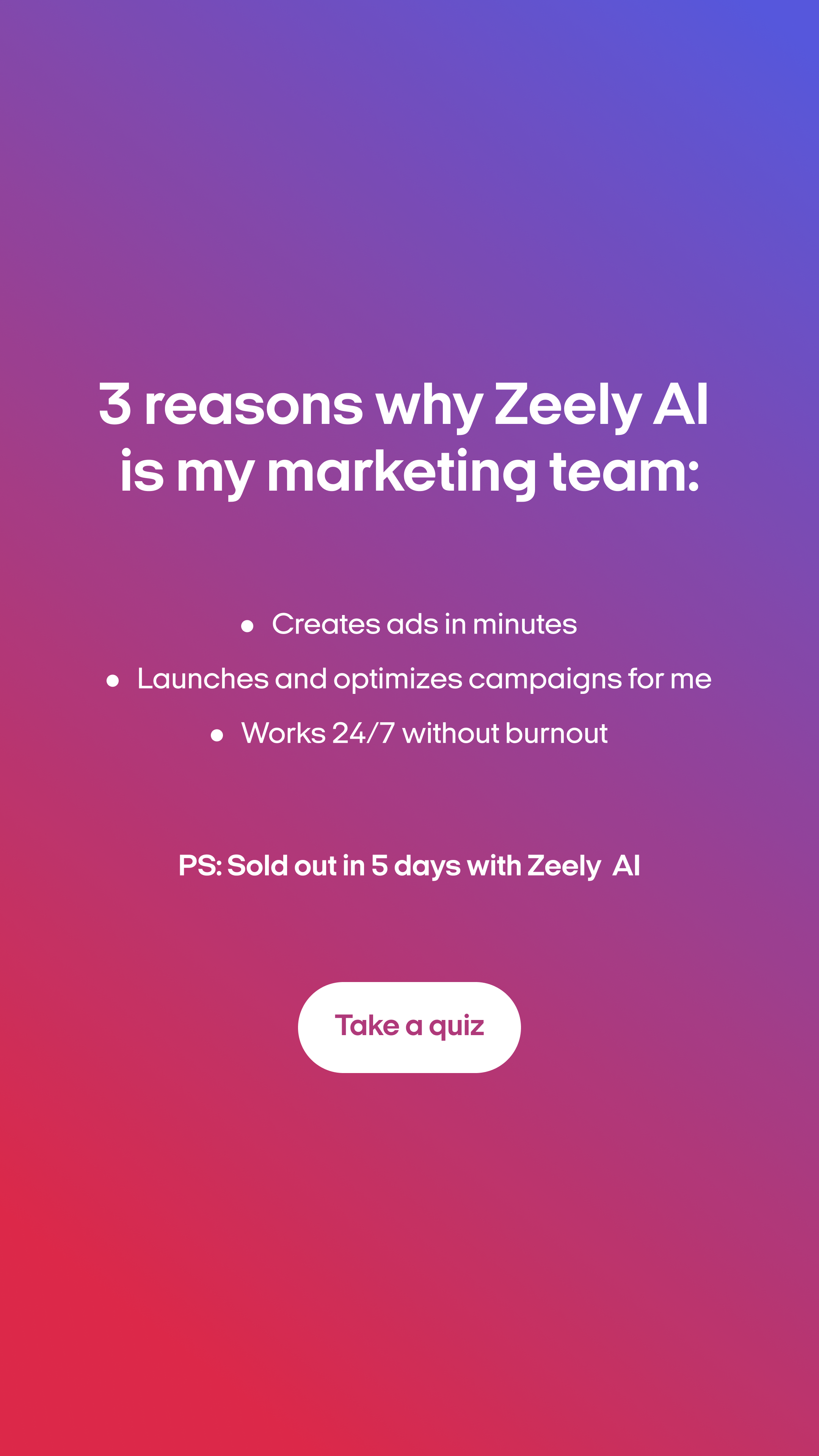 Zeely Facebook ad