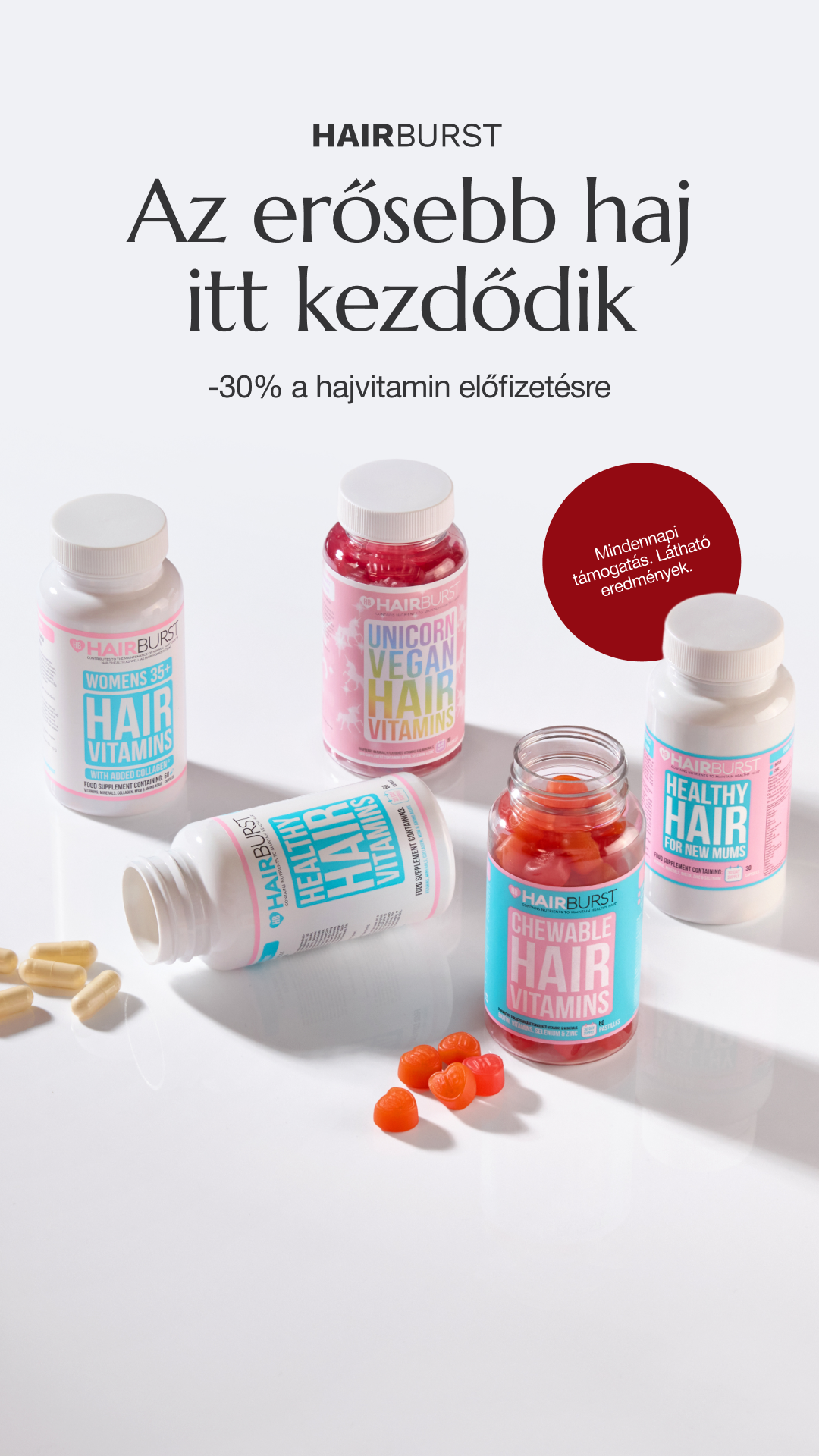 Hairburst Hungary Facebook ad