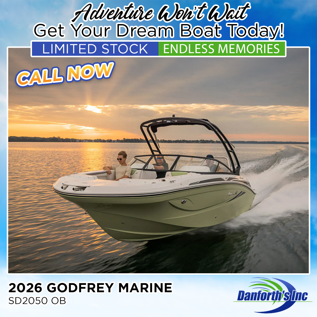 Danforth's Inc. & Lake Mohawk Marina Facebook ad: 2026 Godfrey Marine
