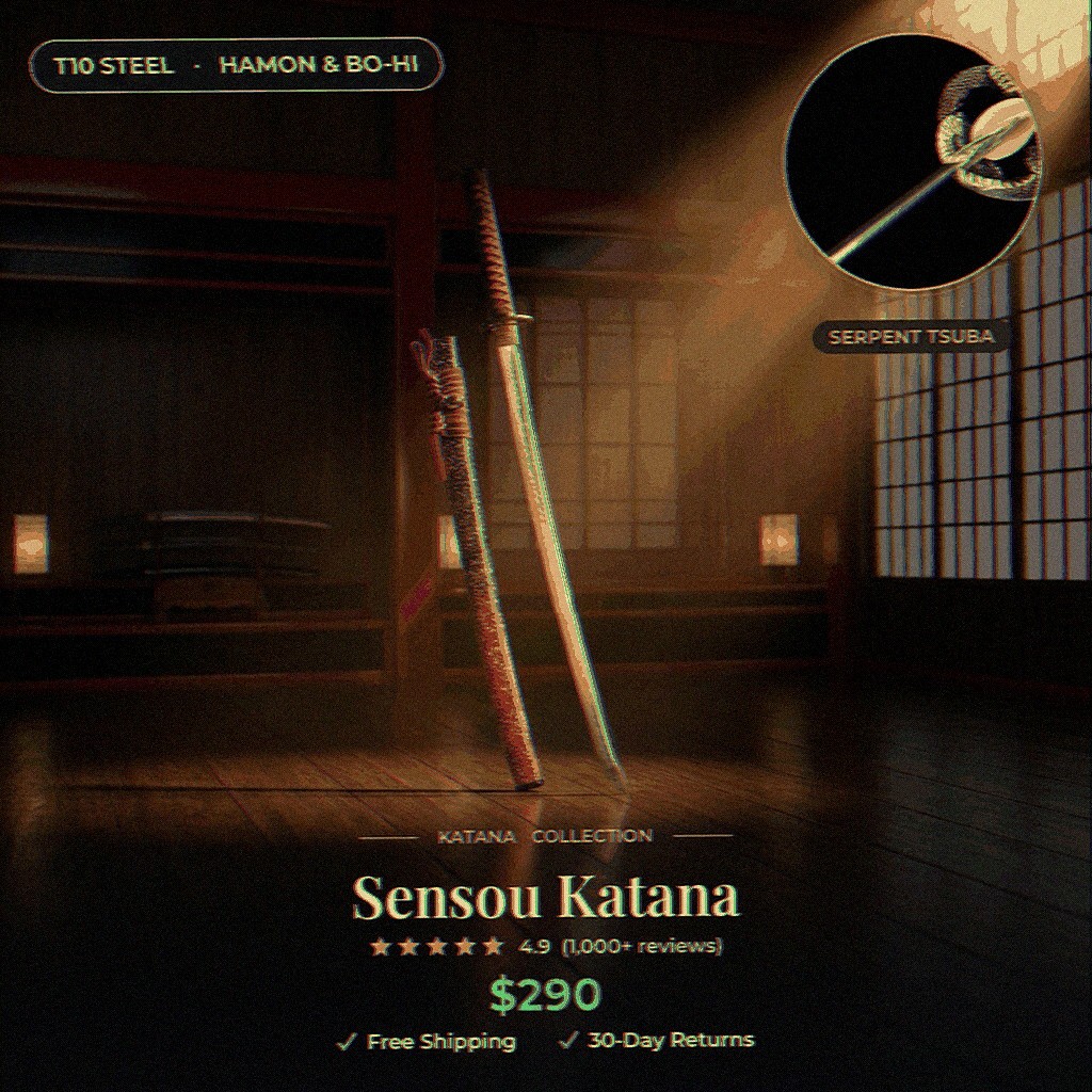 Katana SwordCom Facebook ad