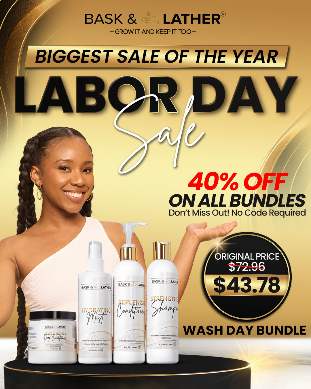 Bask & Lather Co Facebook ad