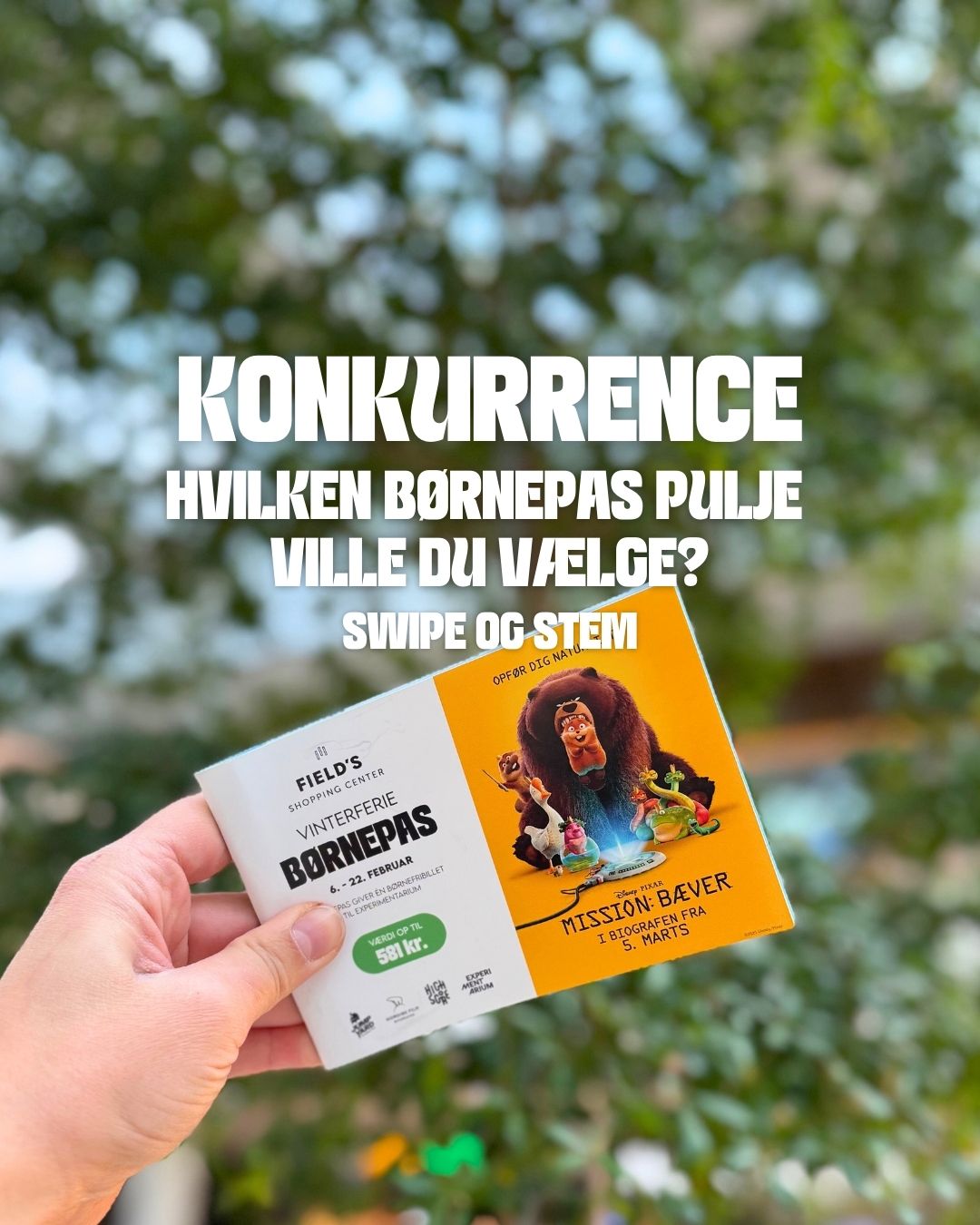 Field's Facebook ad: Hvilke oplevelser ville dit barn aldrig springe over?