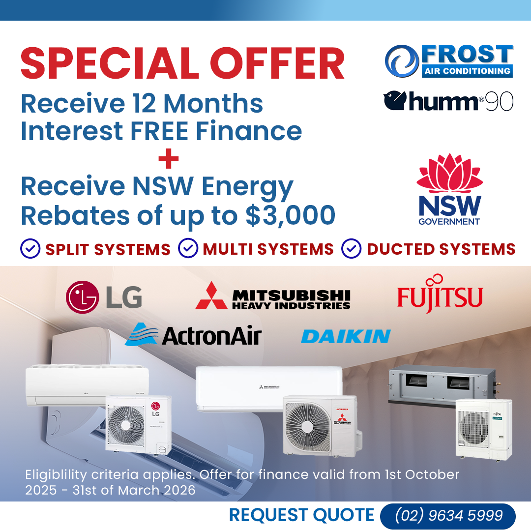 Frost Air Facebook ad: Special offers from Frost!