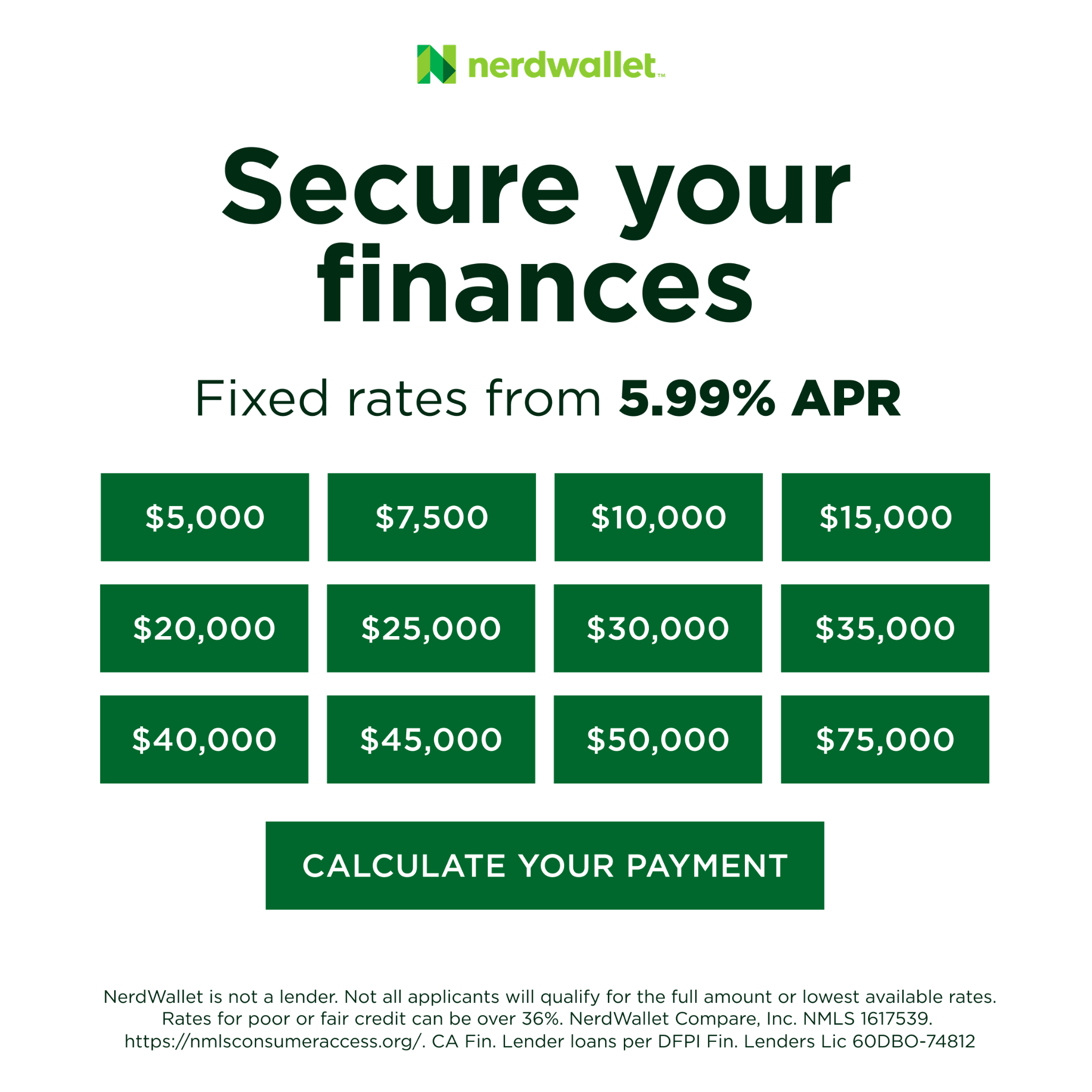 NerdWallet Facebook ad
