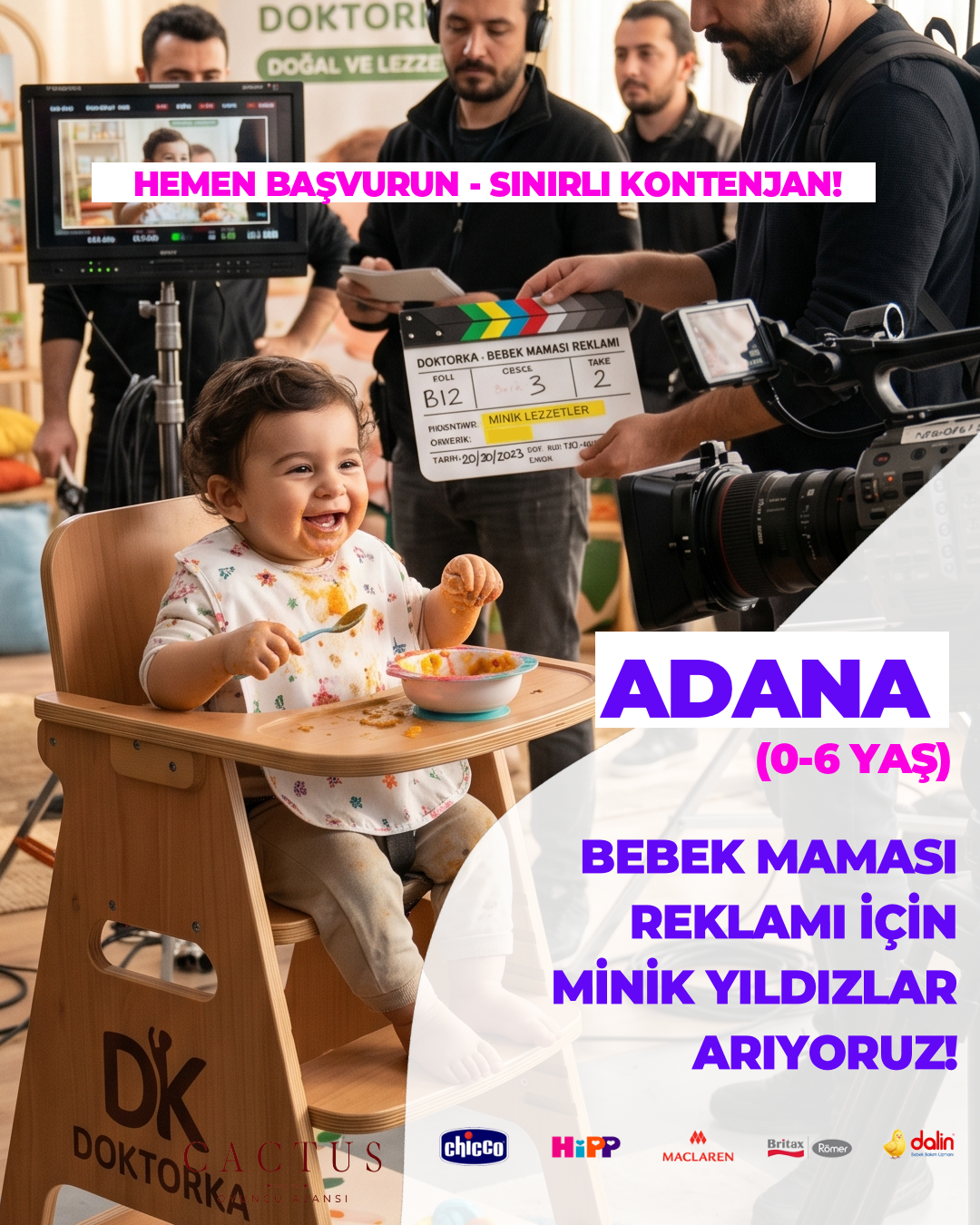 Cactus Cast Agency Facebook ad: Adana Seçmeleri