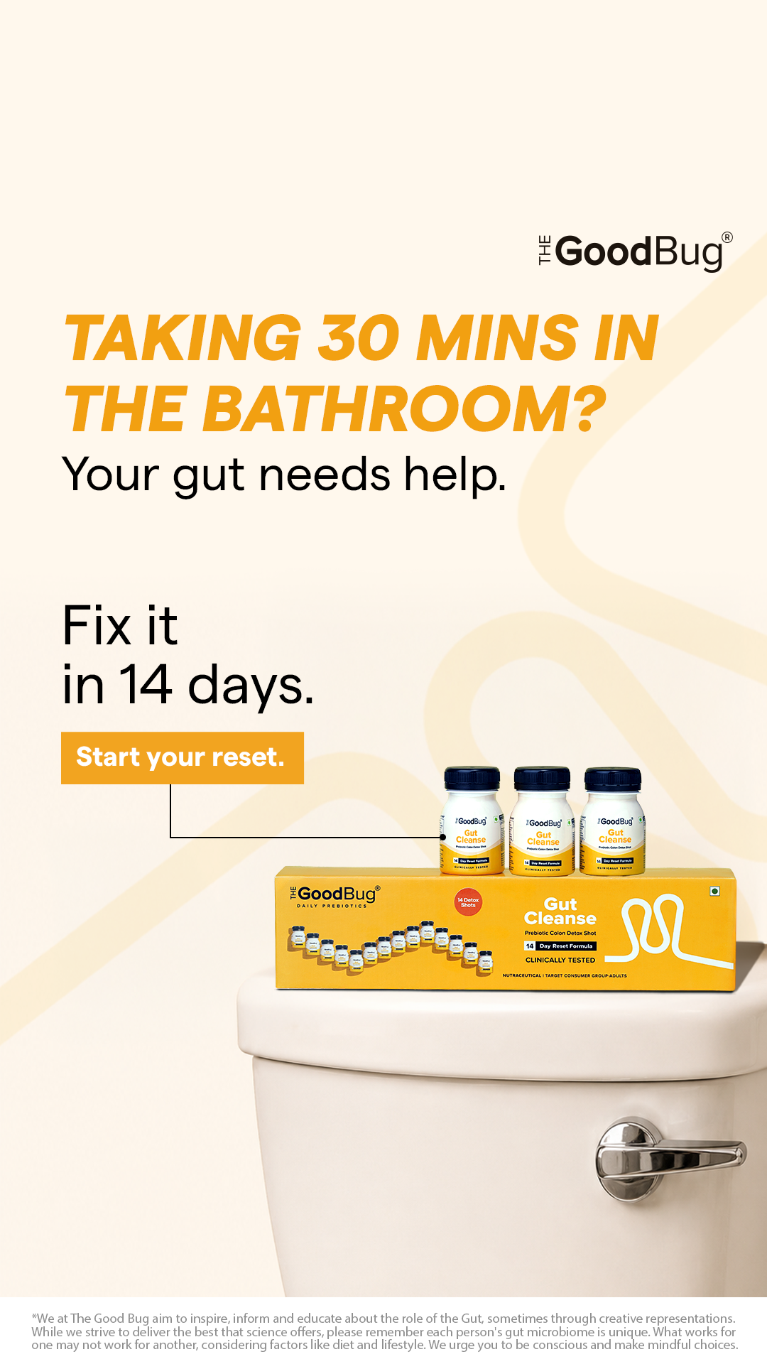 Gut cleanse by The Good Bug Facebook ad
