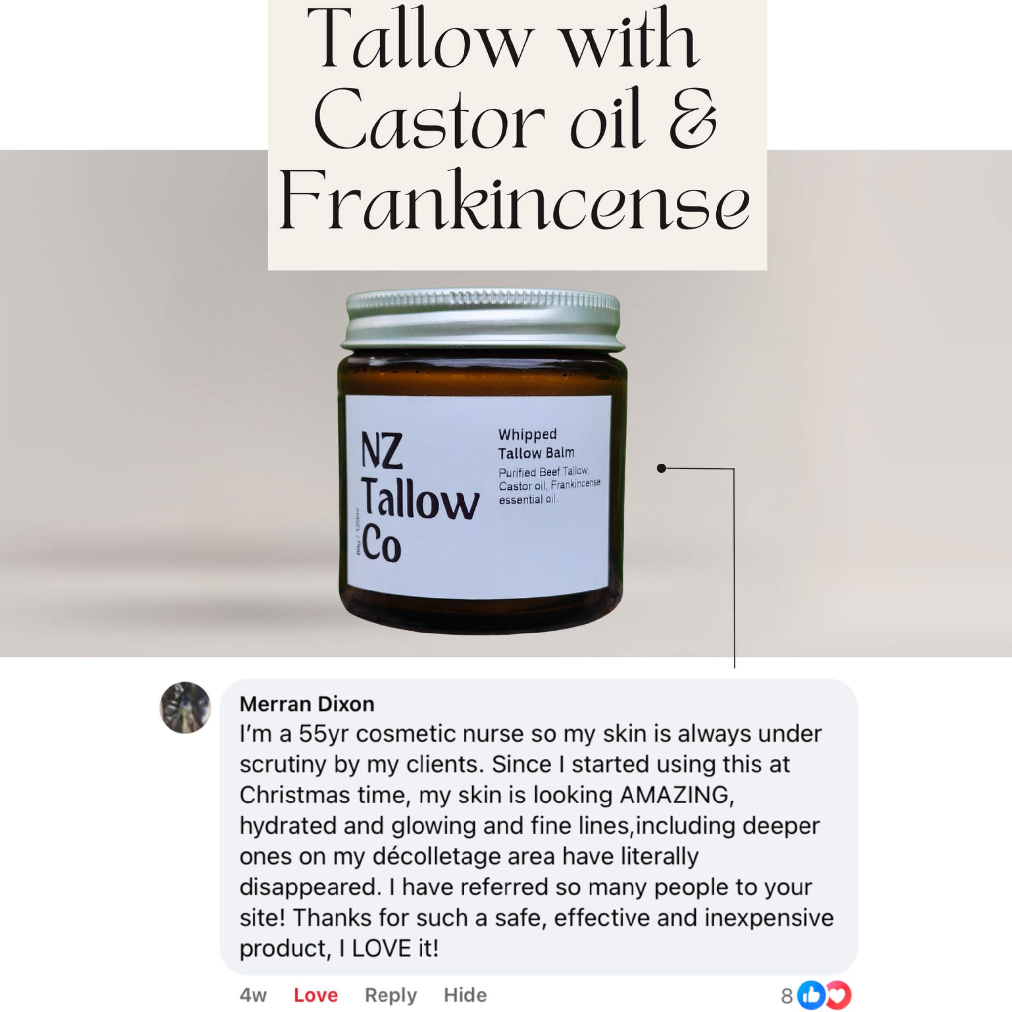 NZ Tallow Co  Facebook ad