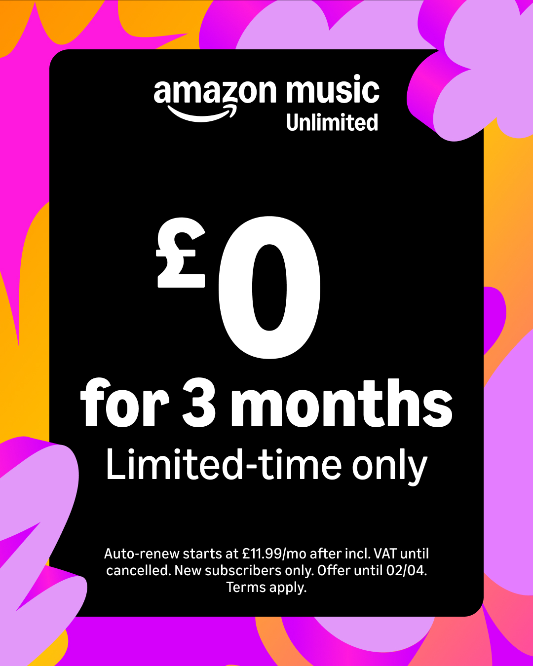 Amazon Music Facebook ad