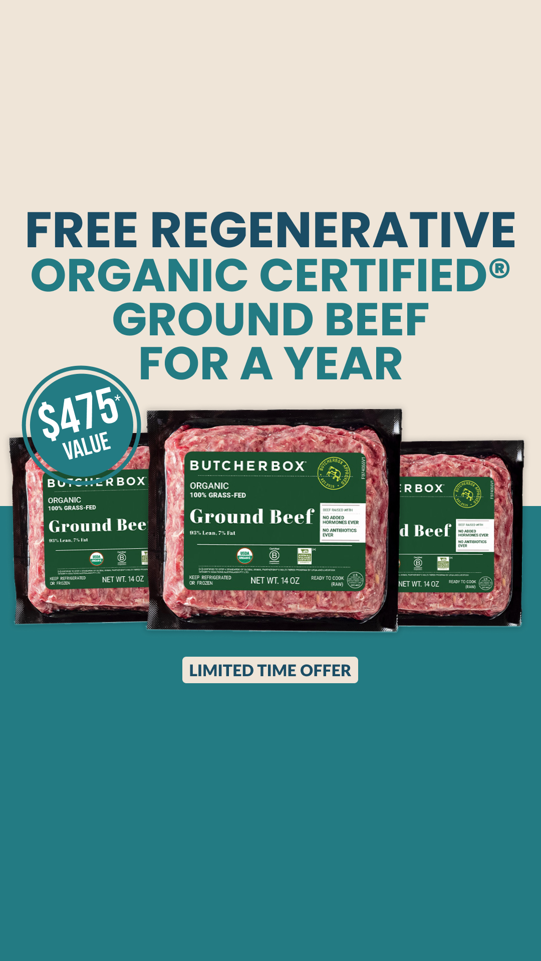 ButcherBox Facebook ad