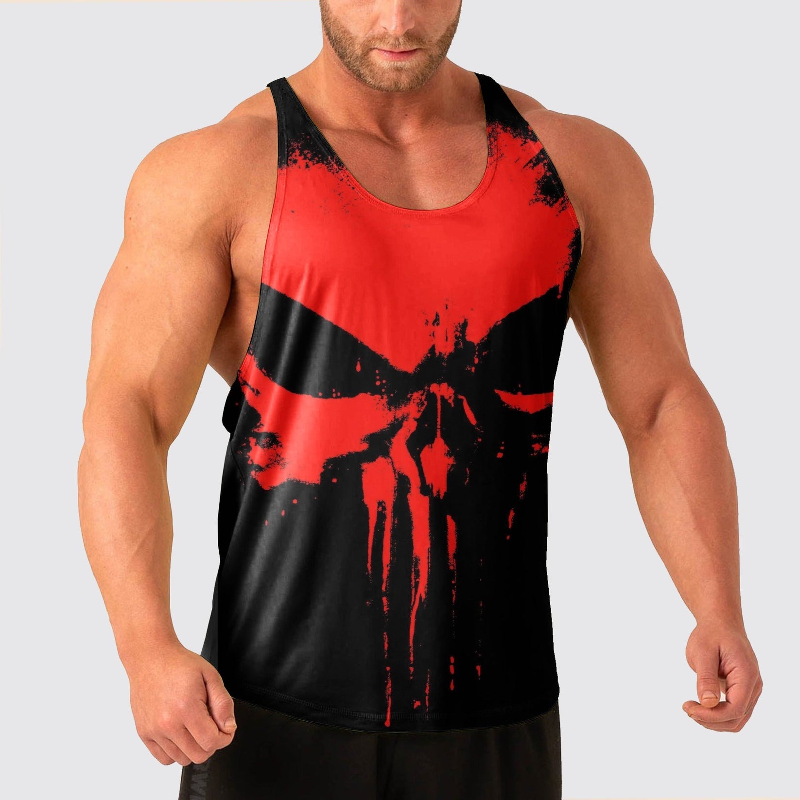Gym Beast Apparel Facebook ad: Skull Power Training Tank Top
