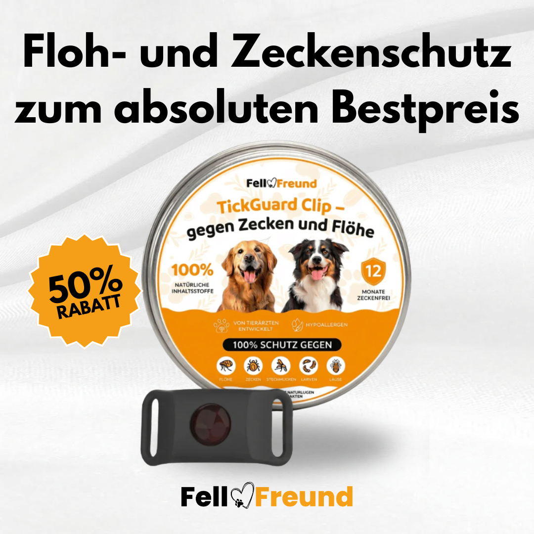 Pfoten-Blatt Facebook ad: 20.000+ Zeckenfreie Hunde