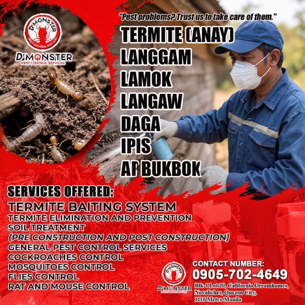 D'Monster Pest Control Services Facebook ad