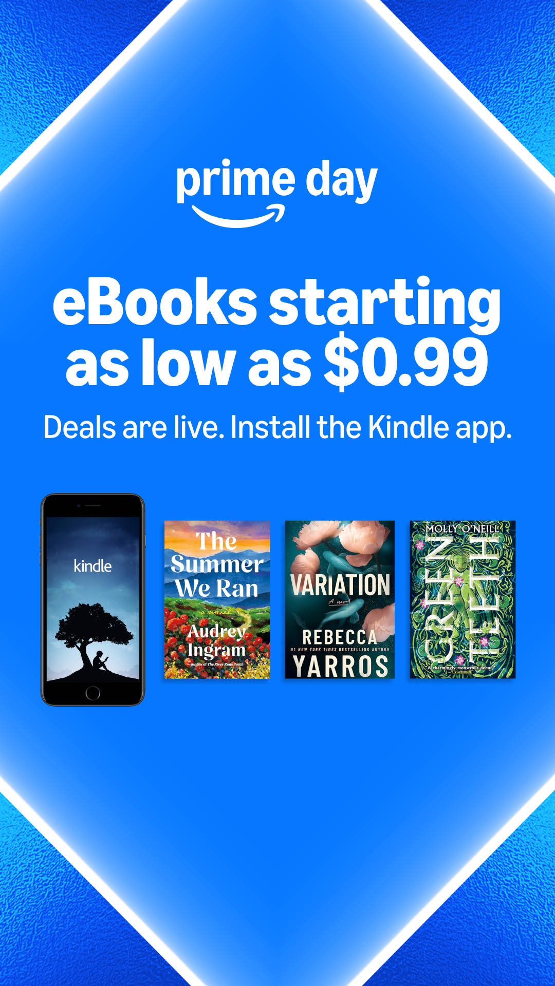 Amazon Kindle Facebook ad