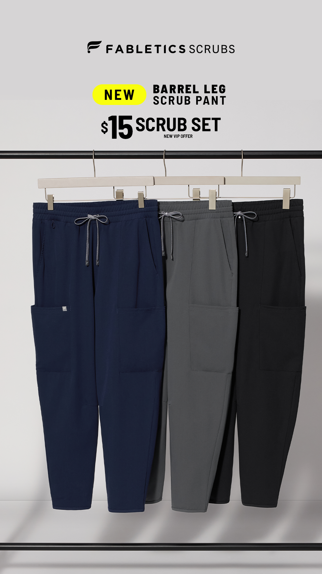 Fabletics Scrubs Facebook ad