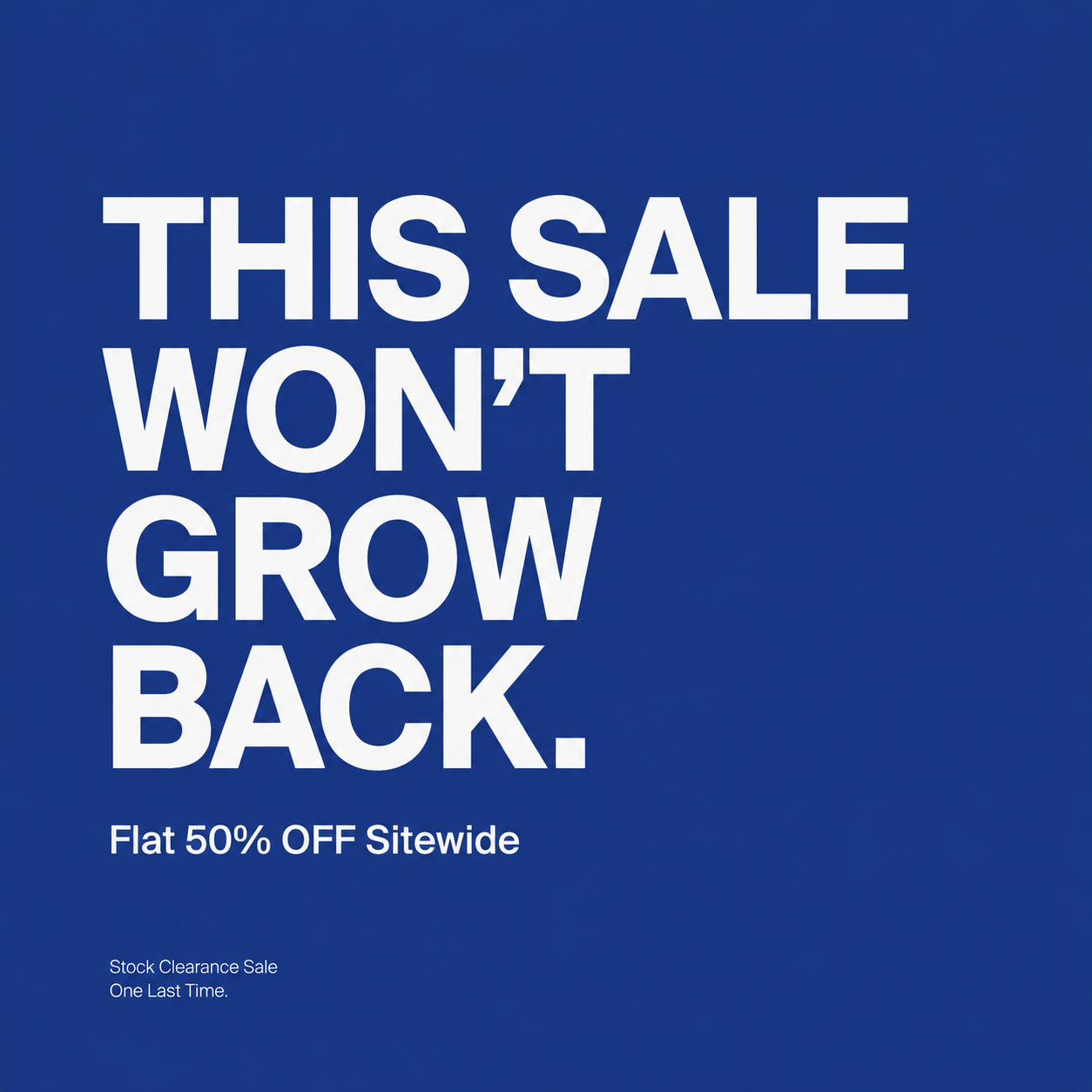 Arata Clearance Sale Facebook ad: ARATA @ Flat 50% OFF*