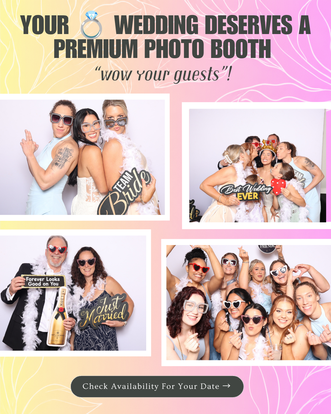 Peek A Booth ATL Facebook ad: Premium Wedding Photo Booth