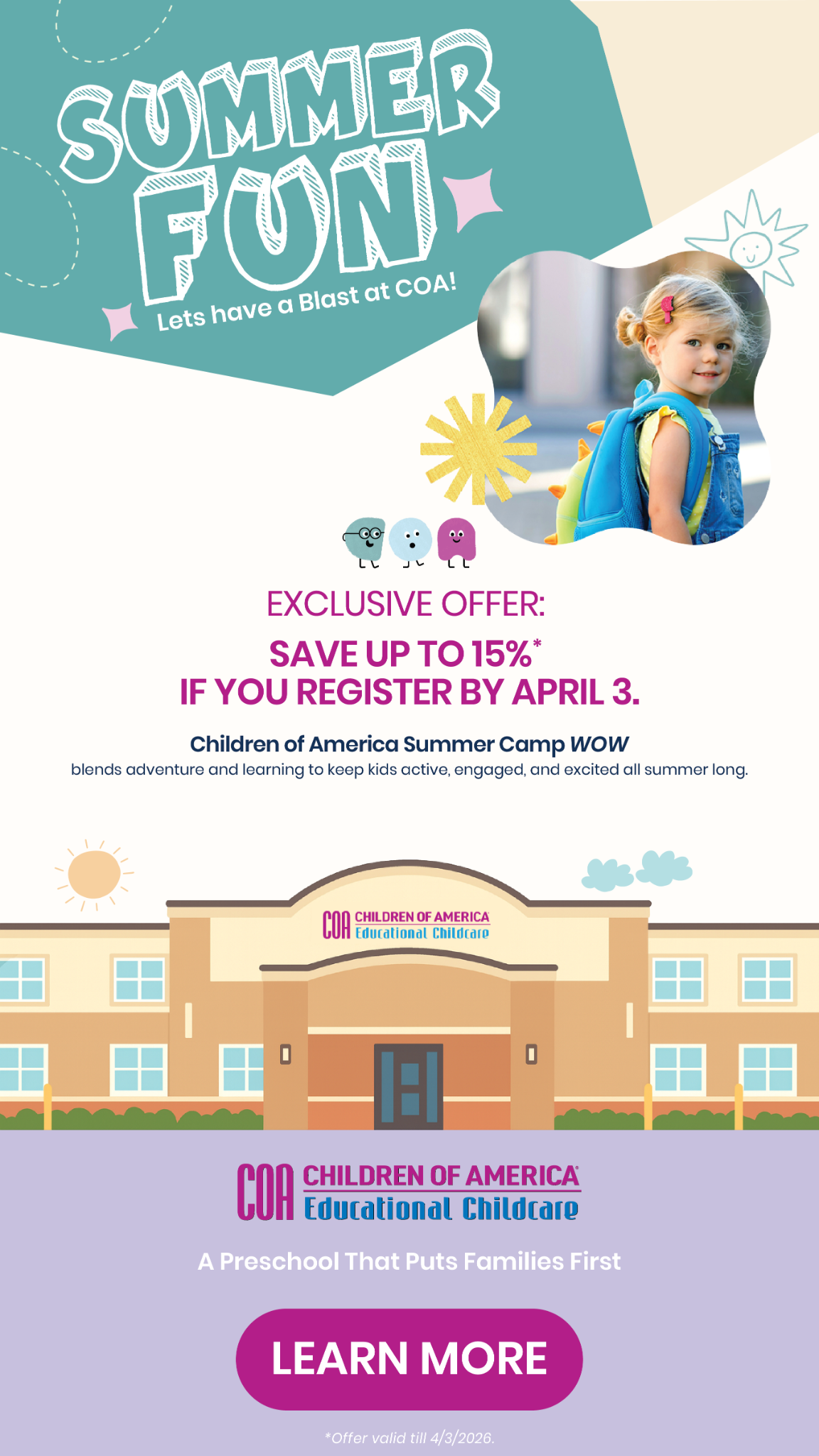 Children of America Facebook ad from Feb 24, 2026