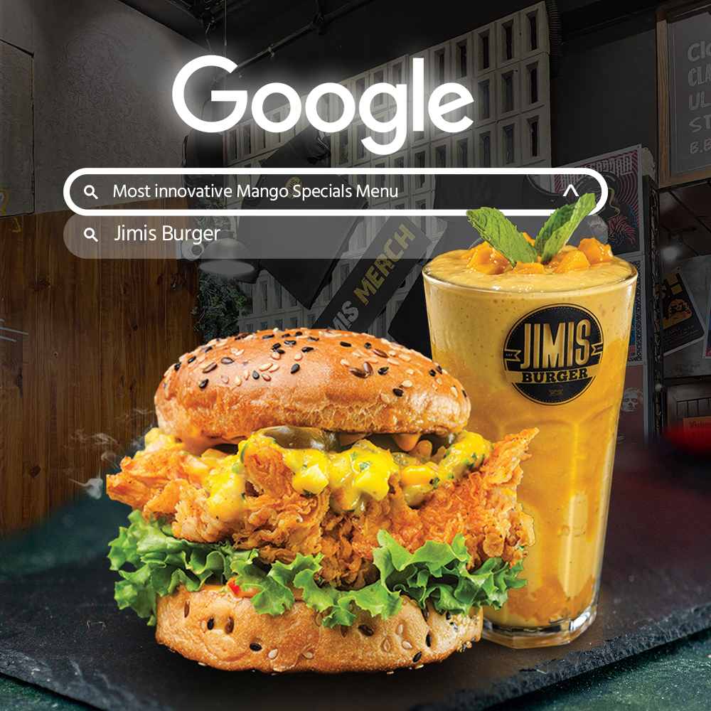 Jimis Burger Facebook ad: Don't Miss Out! Mango Specials