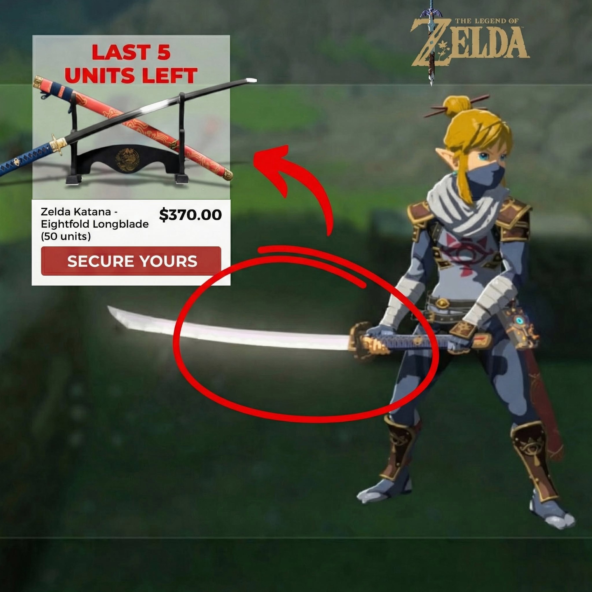 Katana Sword Facebook ad