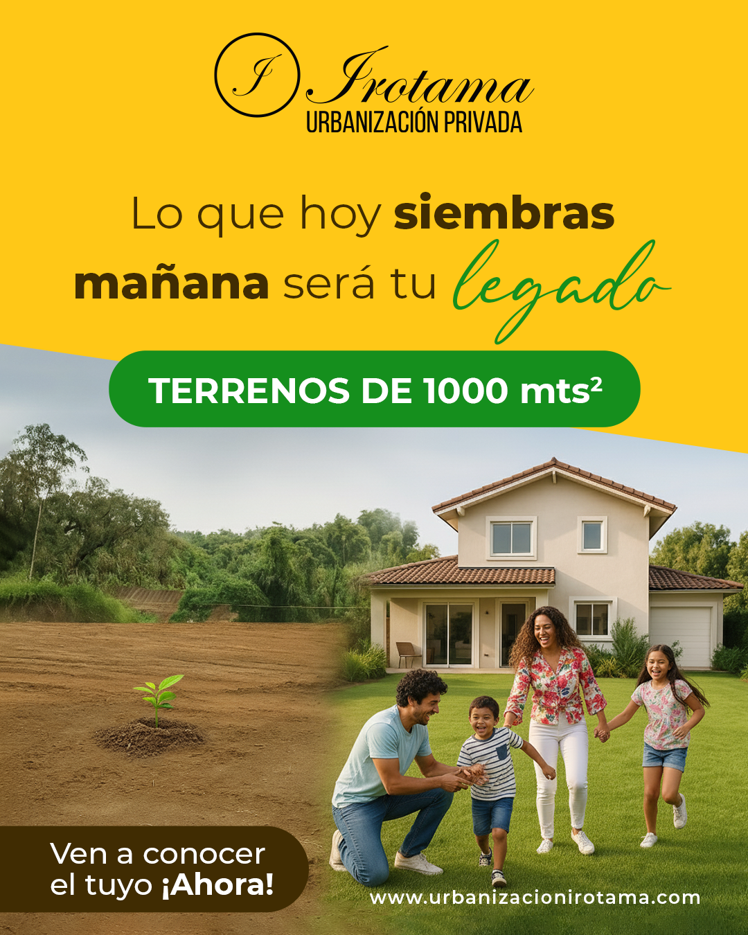 Irotama - Urbanización Privada Facebook ad: Escríbenos y agenda tu cita aquí