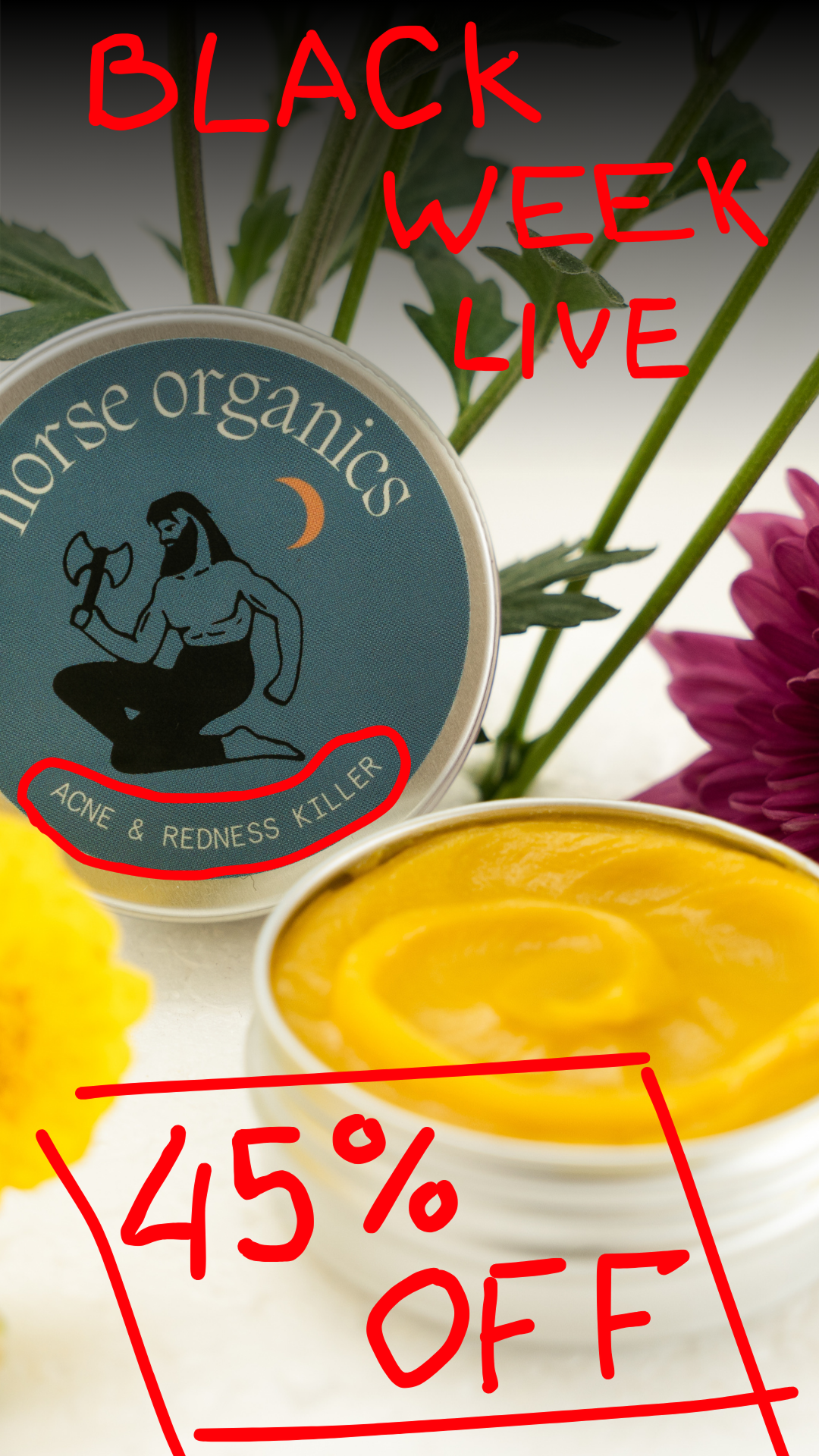 Norse Organics Facebook ad