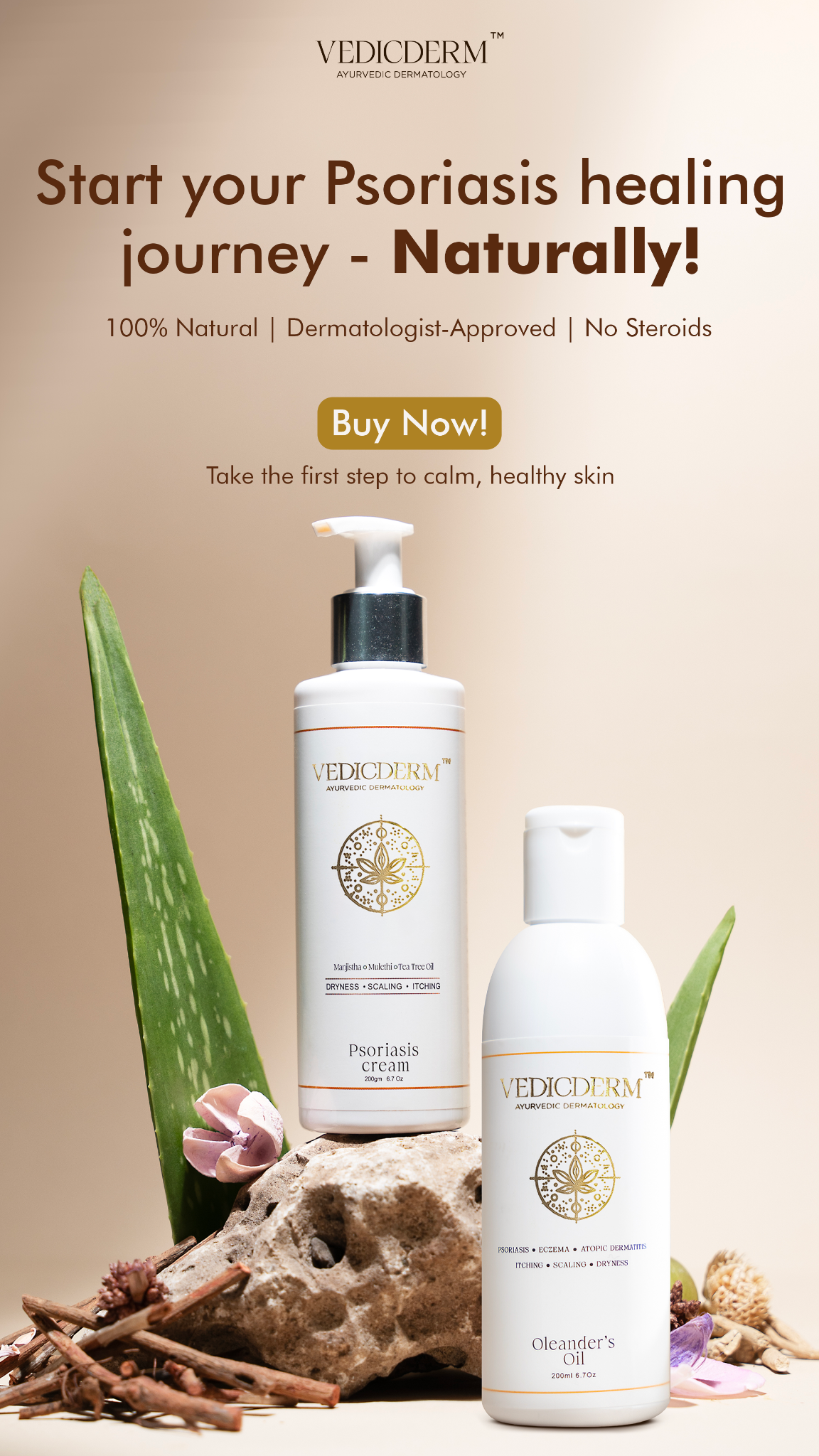 VedicDerm Facebook ad
