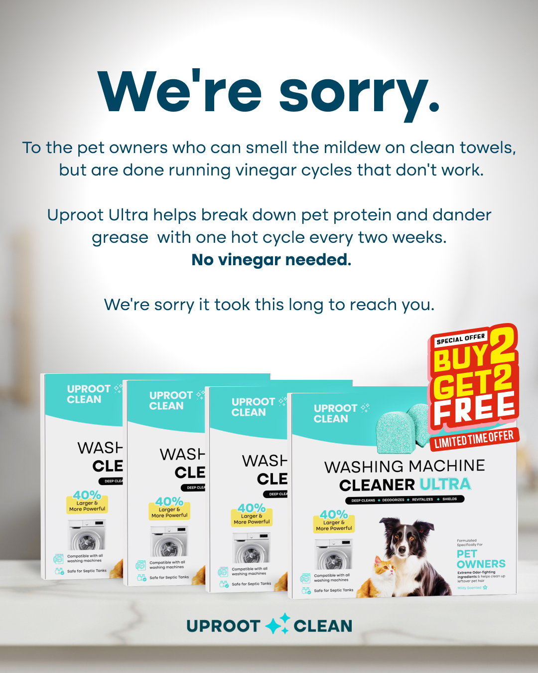 Uproot Clean Facebook ad
