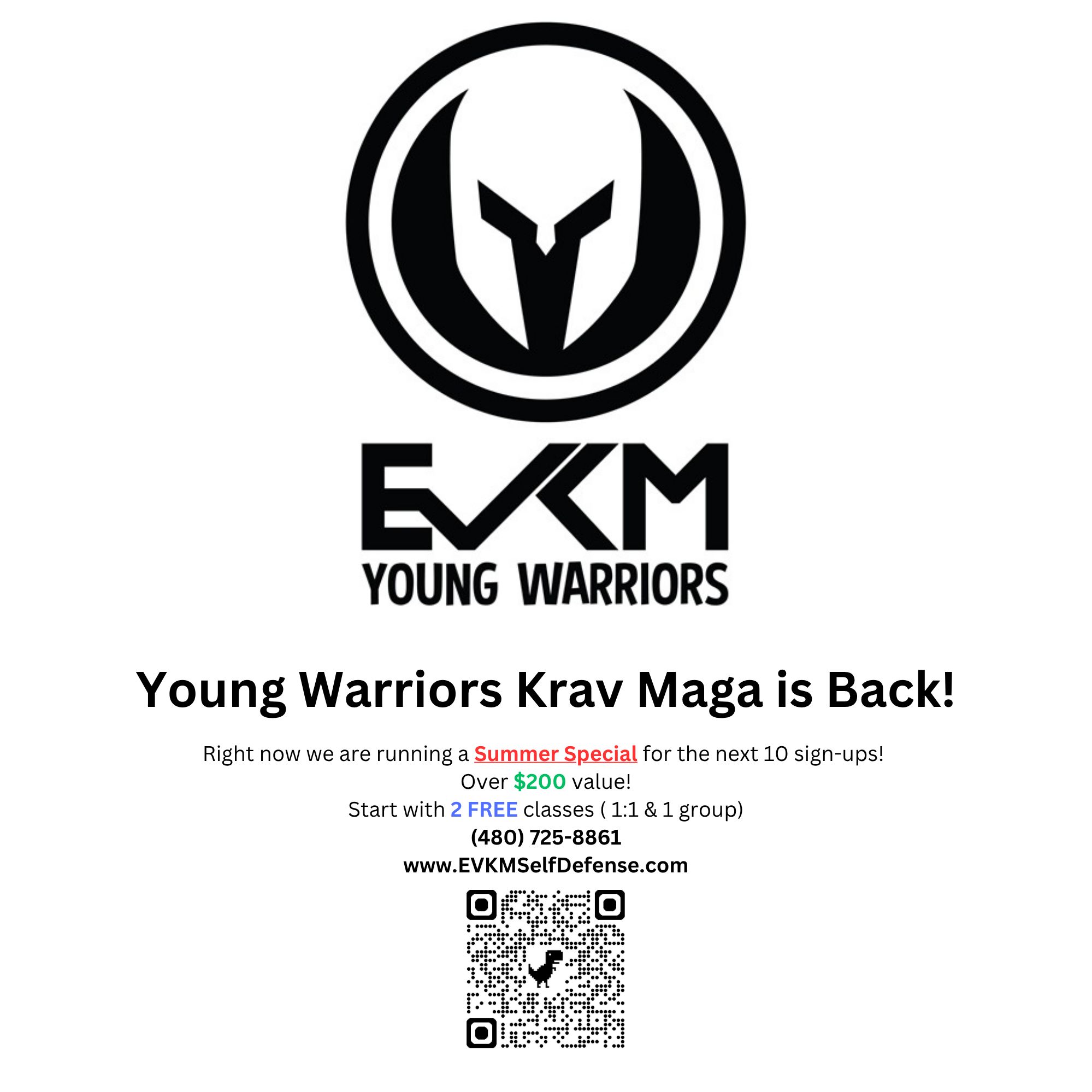EVKM Self Defense & Fitness Facebook ad from May 7, 2026