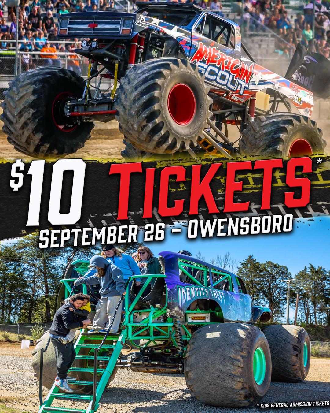 All Star Monster Truck Tour Facebook ad