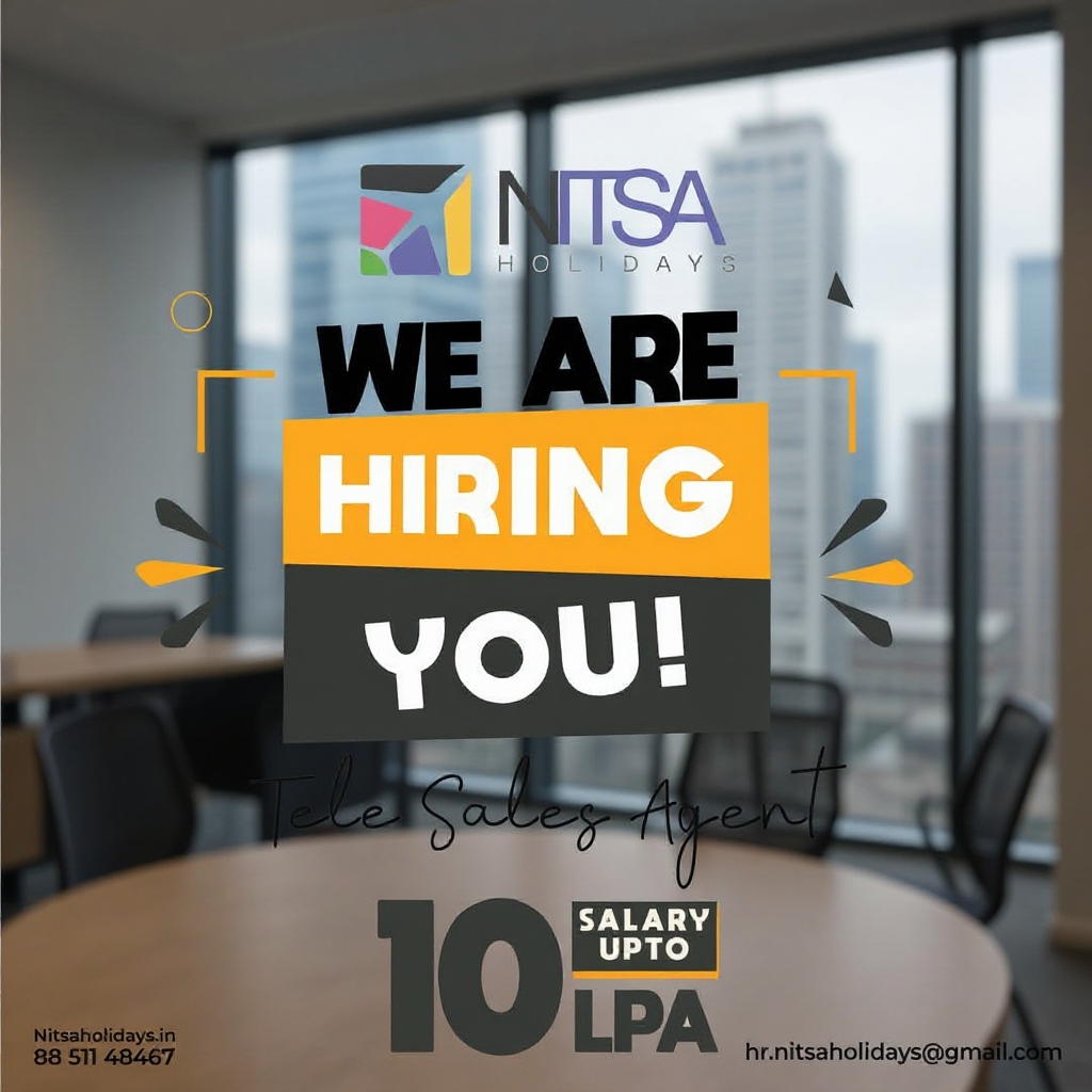 Nitsa Holidays Facebook ad: Build Your Travel Career with Nitsa Holidays, High Salary…