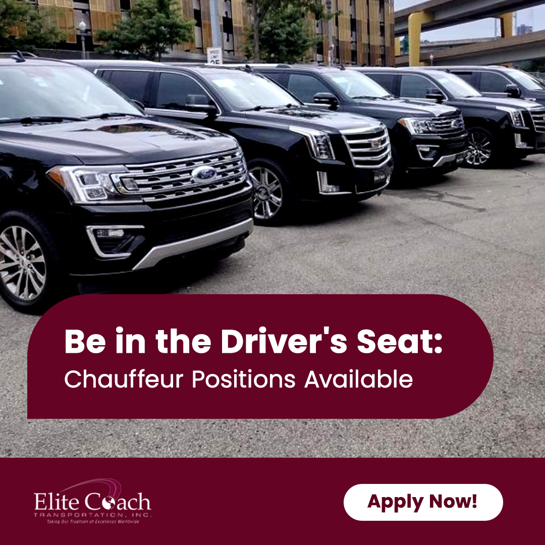 Elite Coach Transportation Careers Facebook ad: Chauffeurs Wanted
