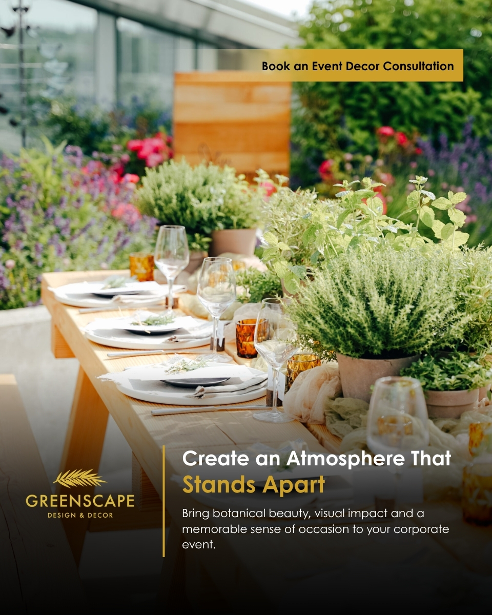 Greenscape Design & Decor Facebook ad: Book an Event Decor Consultation
