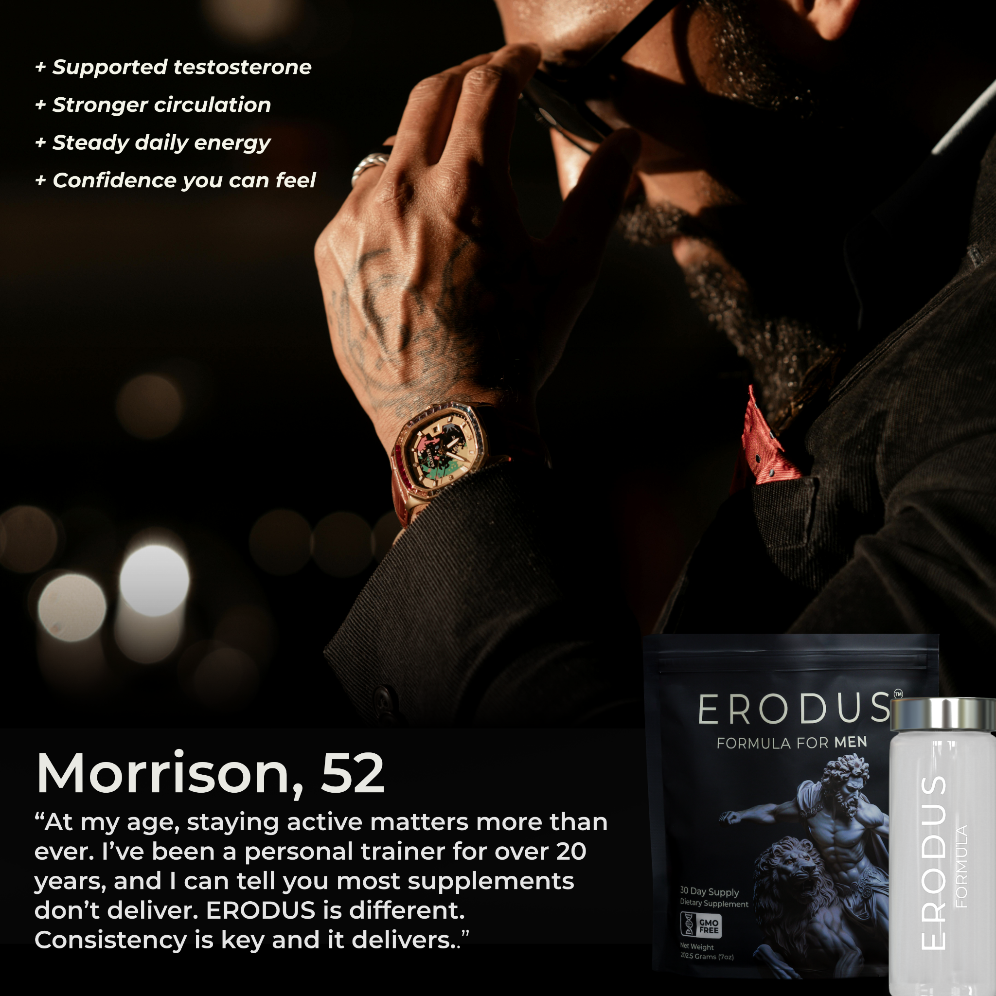 Erodus Formula For Men Facebook ad