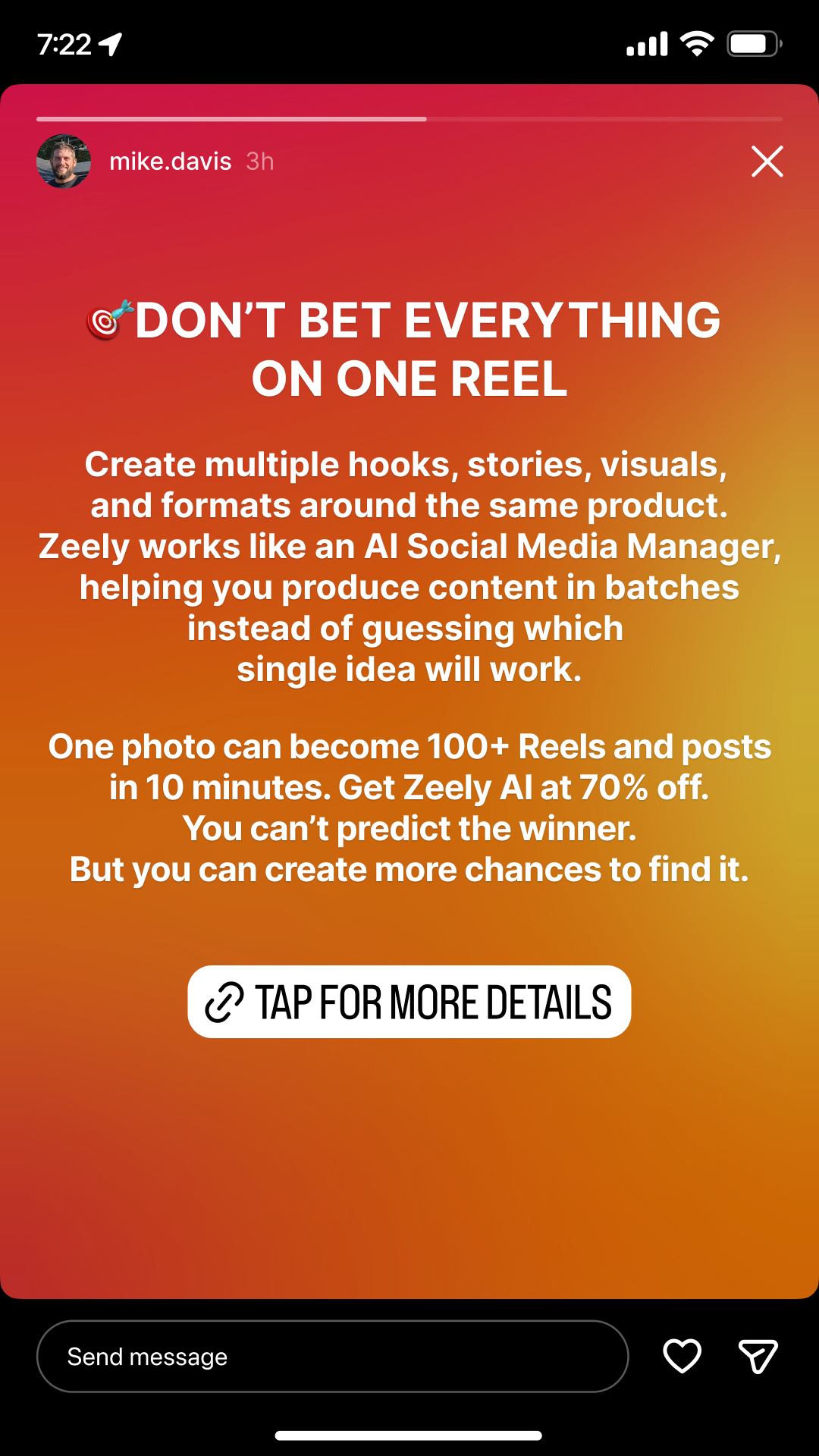 Zeely Facebook ad