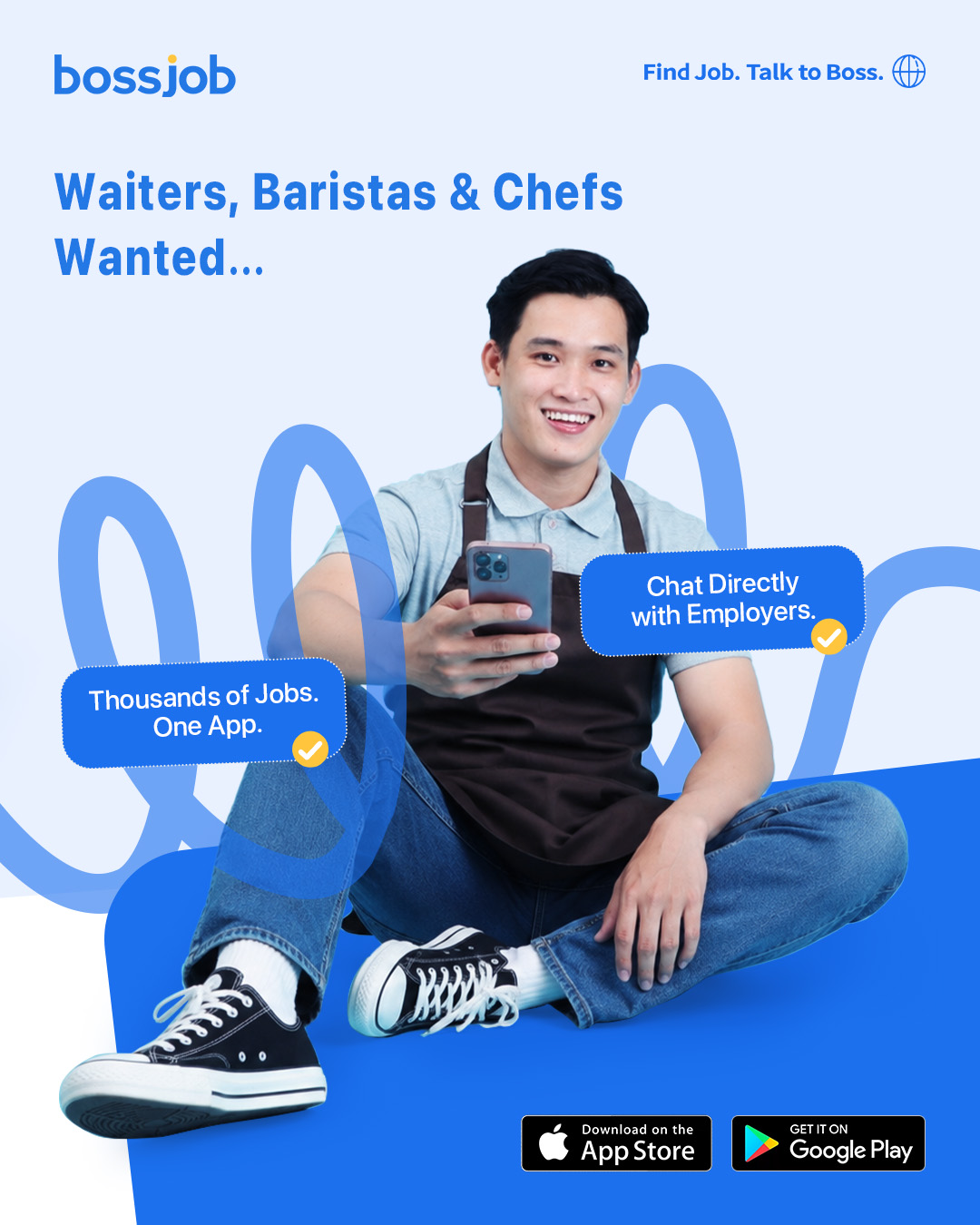 Bossjob Malaysia Facebook ad: bossjob: Chat & Job Search